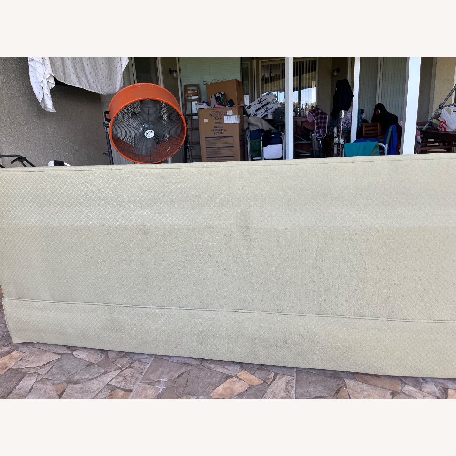 Ethan Allen Green Polyester 3+ Seater Sofa - image-8