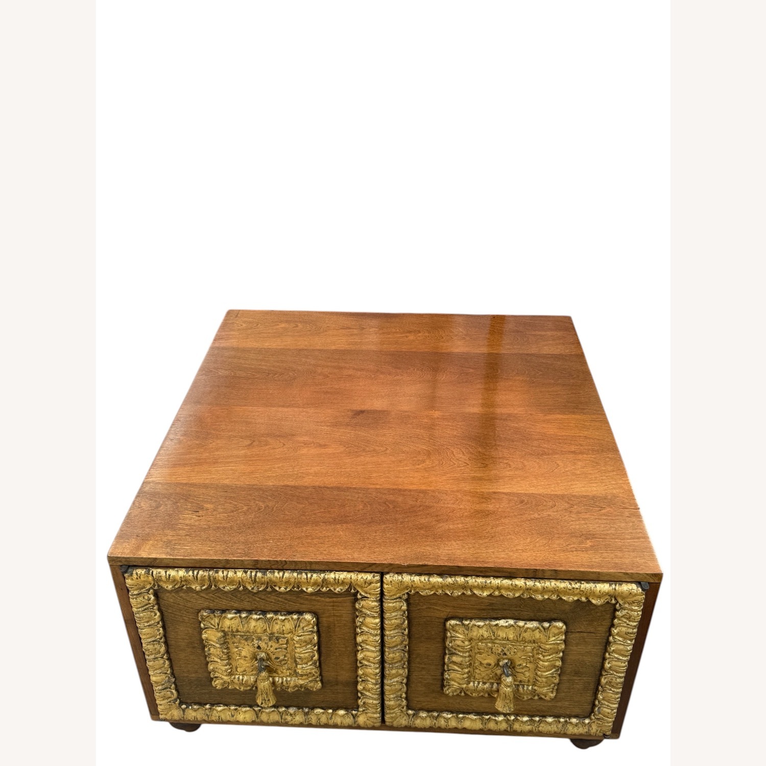 Elegant Louis XVI-Style Cabinet Ornate Gilt Doors - image-2