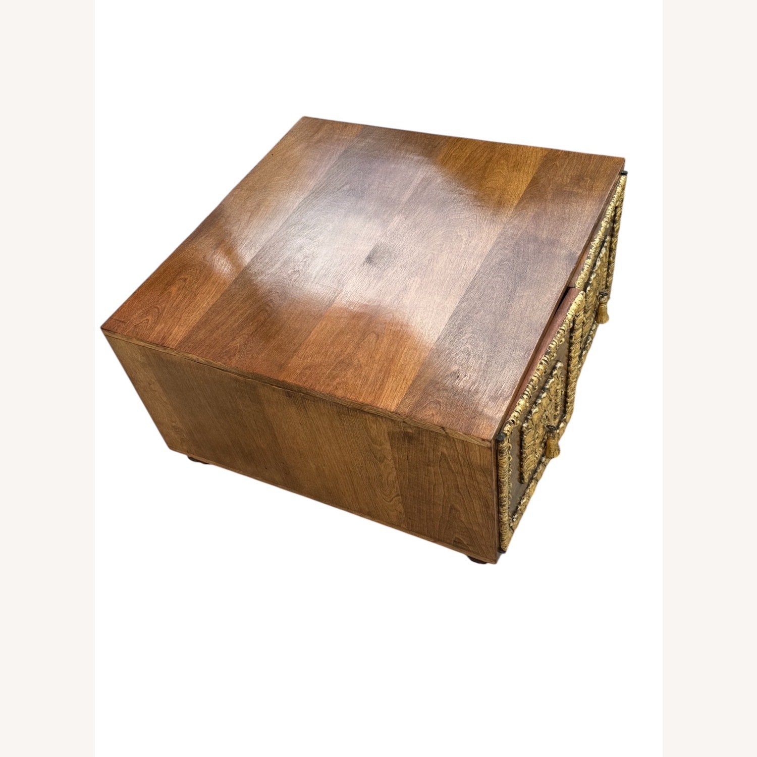 Elegant Louis XVI-Style Cabinet Ornate Gilt Doors - image-6