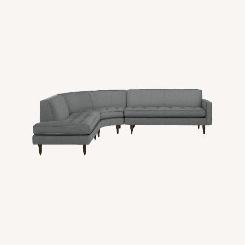 Used Room & Board Reese Dark Gray Fabric 3+ Piece Sectional for sale on AptDeco