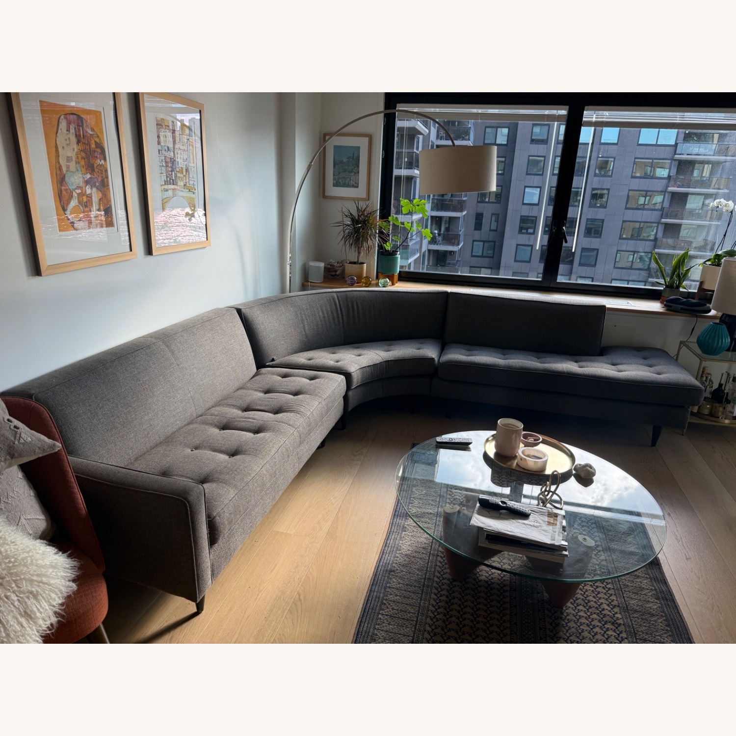 Room & Board Reese Dark Gray Fabric 3+ Piece Sectional - image-1