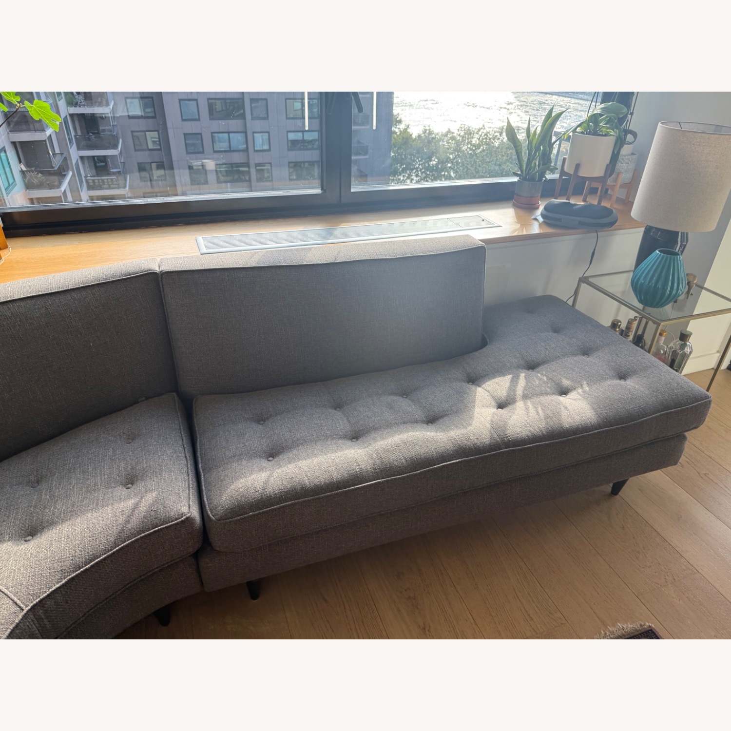 Room & Board Reese Dark Gray Fabric 3+ Piece Sectional - image-8