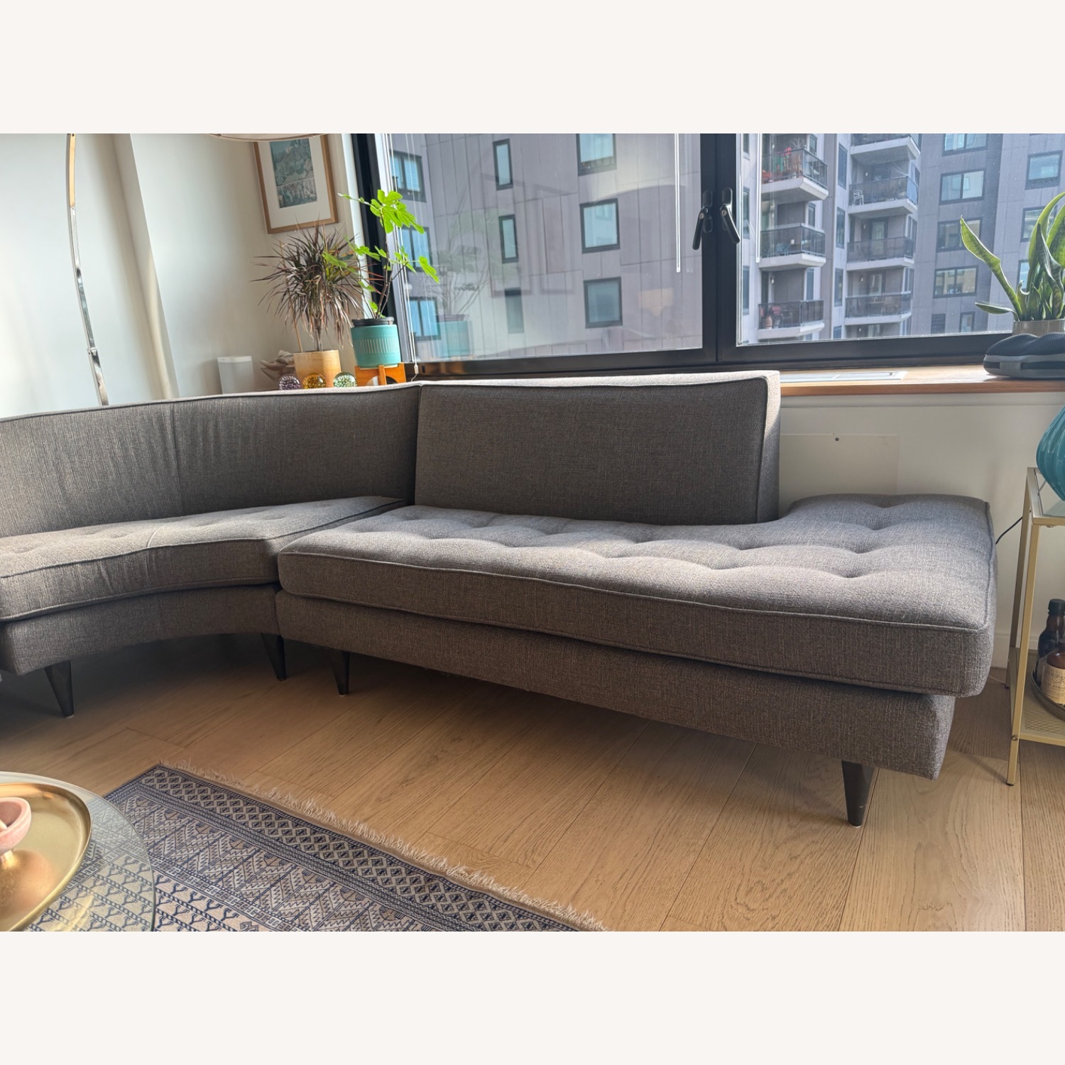 Room & Board Reese Dark Gray Fabric 3+ Piece Sectional - image-7