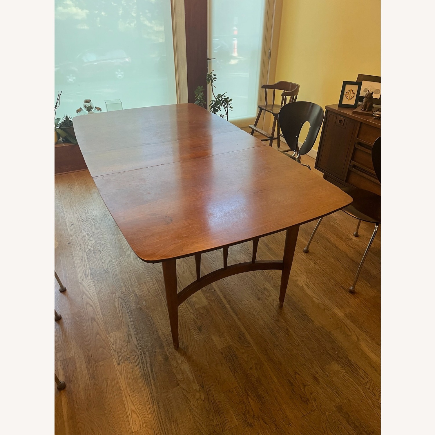 Vintage Natural Cherry Wood Dining Table - image-11