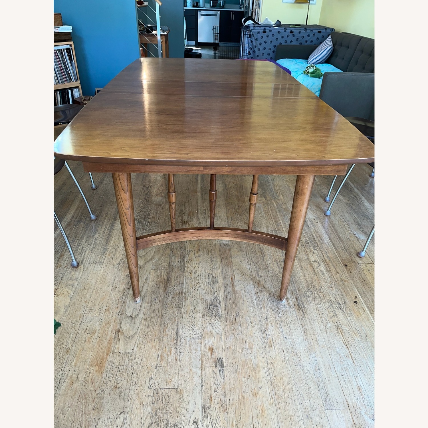 Vintage Natural Cherry Wood Dining Table - image-2