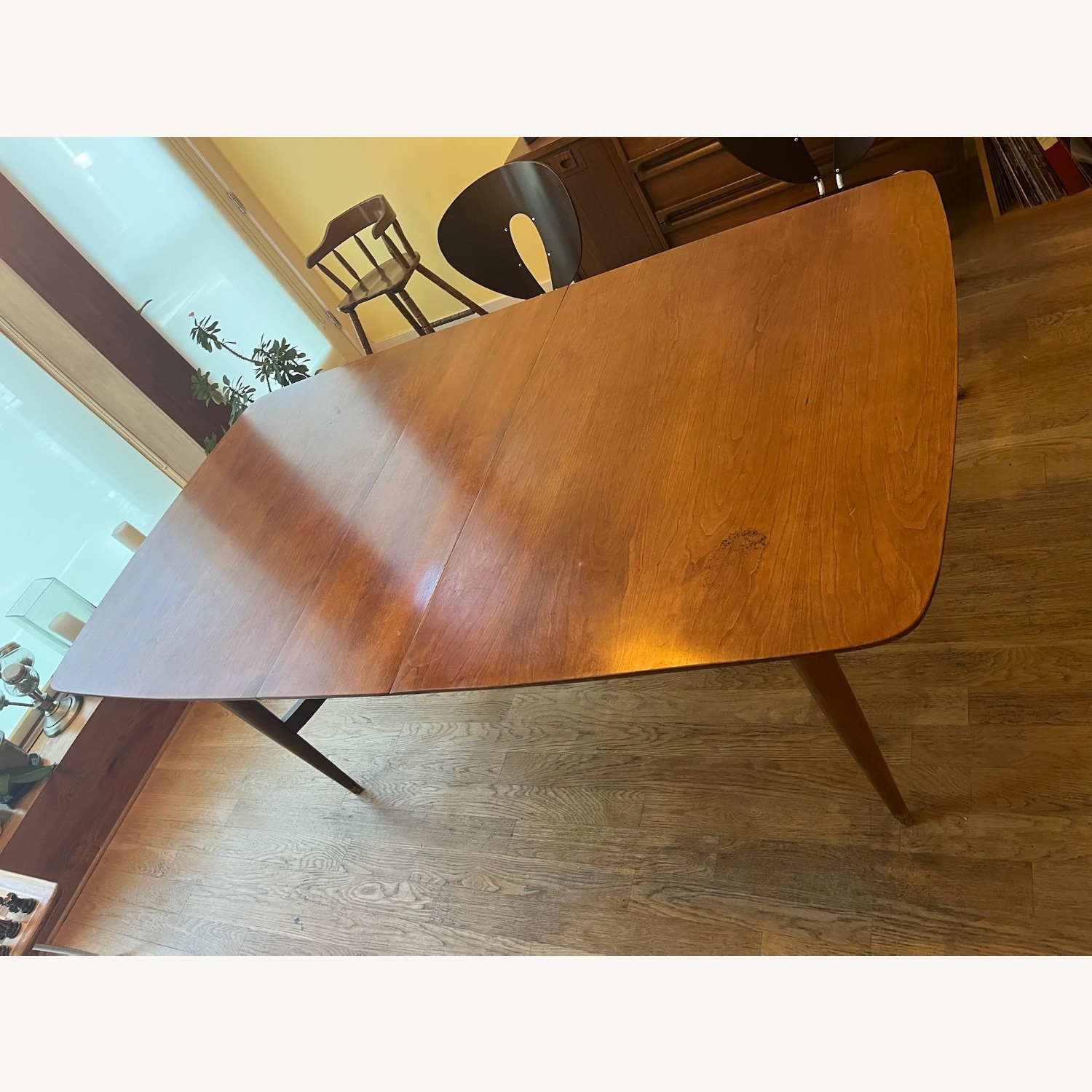 Vintage Natural Cherry Wood Dining Table - image-12