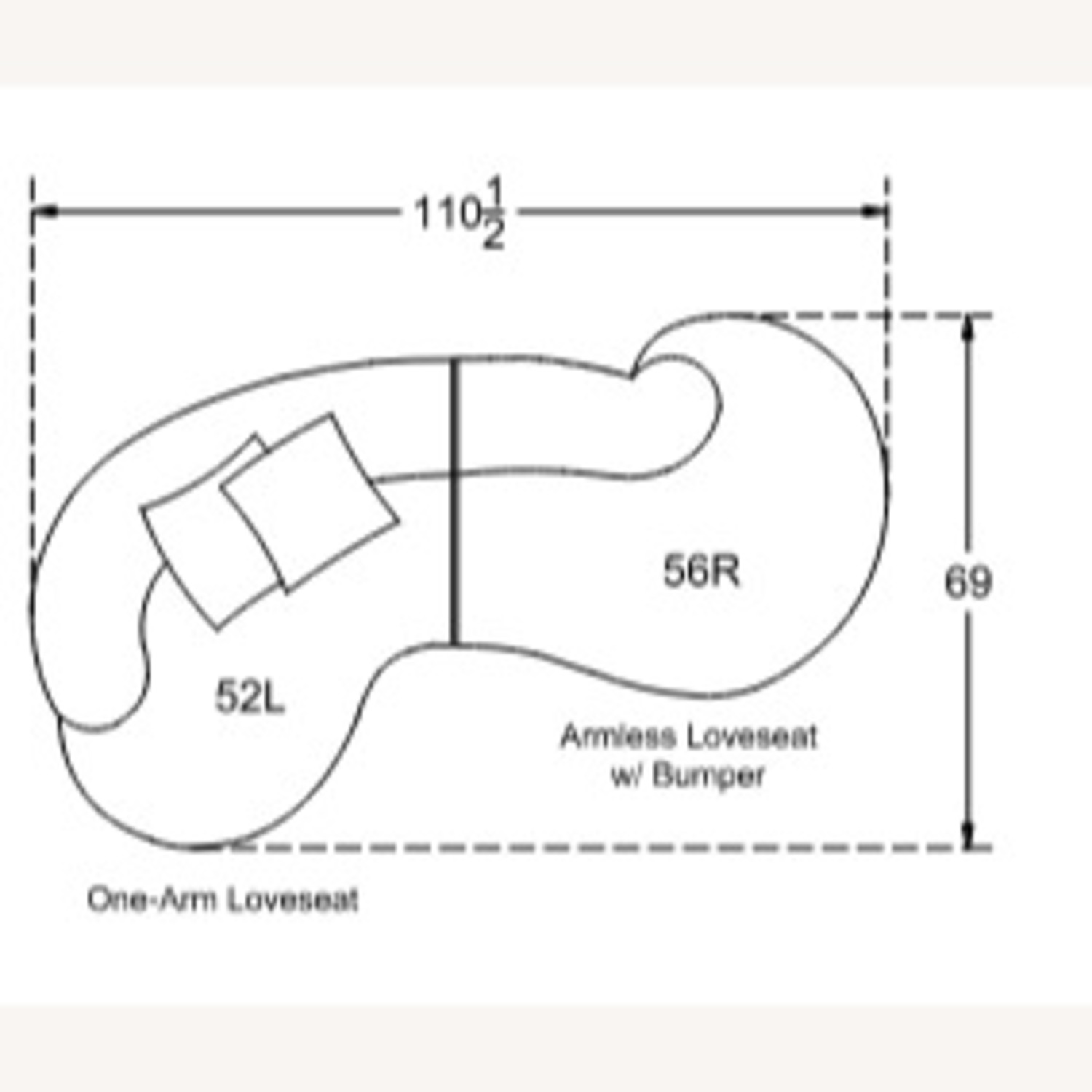 Arabella 2 Piece Sectional - image-1