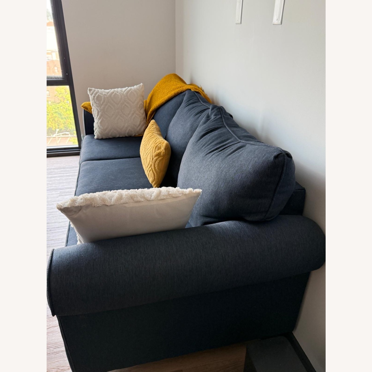 McKinley Navy Blue 3 Seater Sofa - image-2