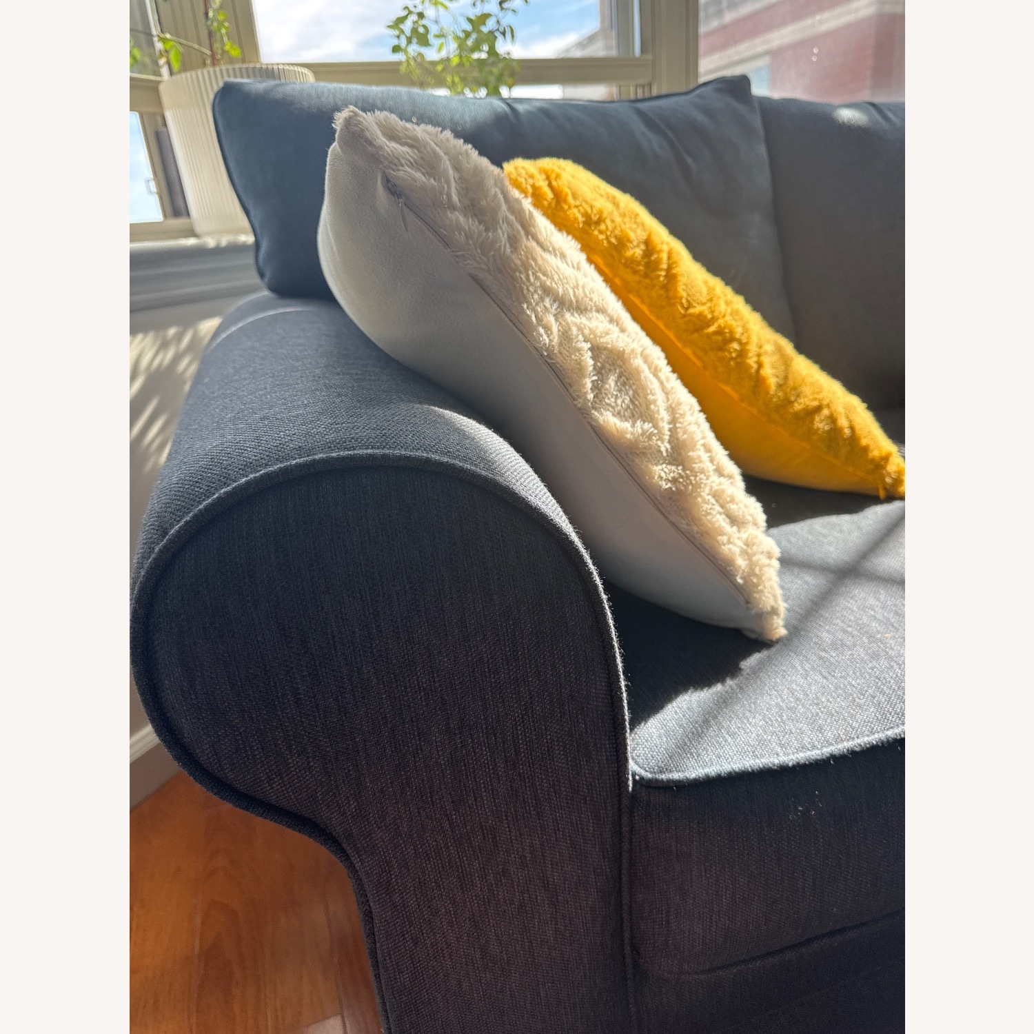 McKinley Navy Blue 3 Seater Sofa - image-3