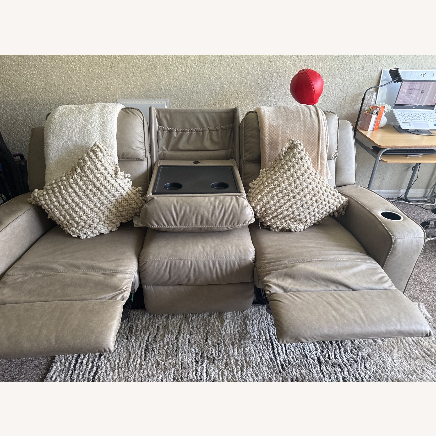 Vantage Fine Furniture Light Gray Loveseat - image-4