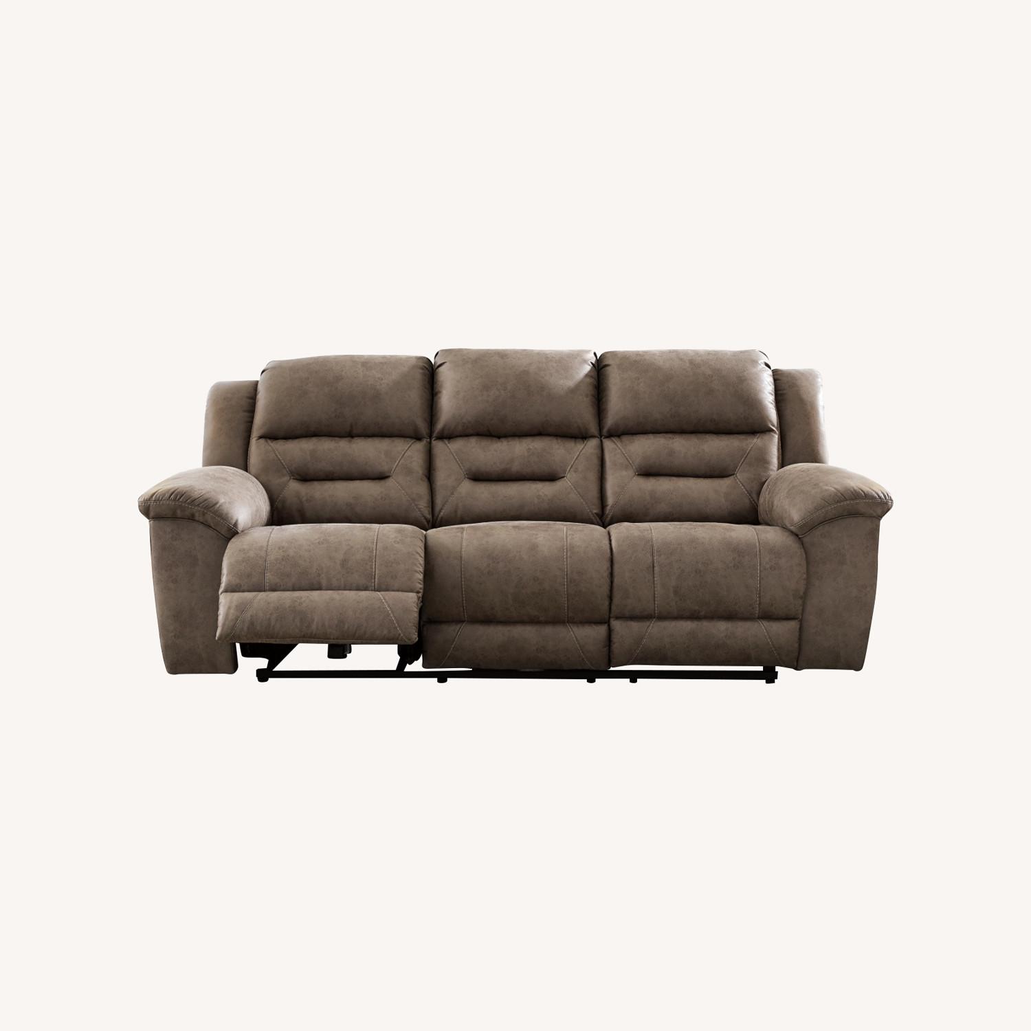Vantage Fine Furniture Light Gray Loveseat - image-0