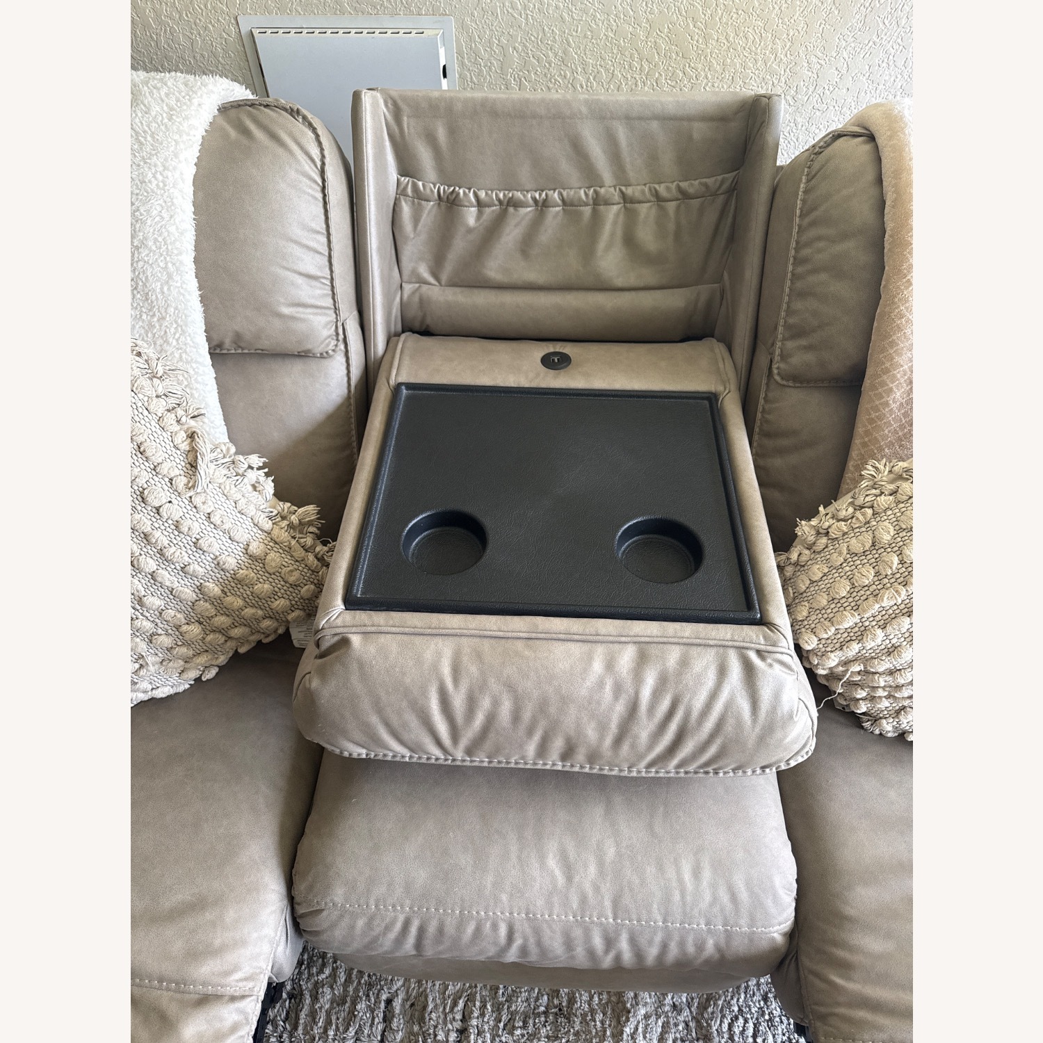 Vantage Fine Furniture Light Gray Loveseat - image-5