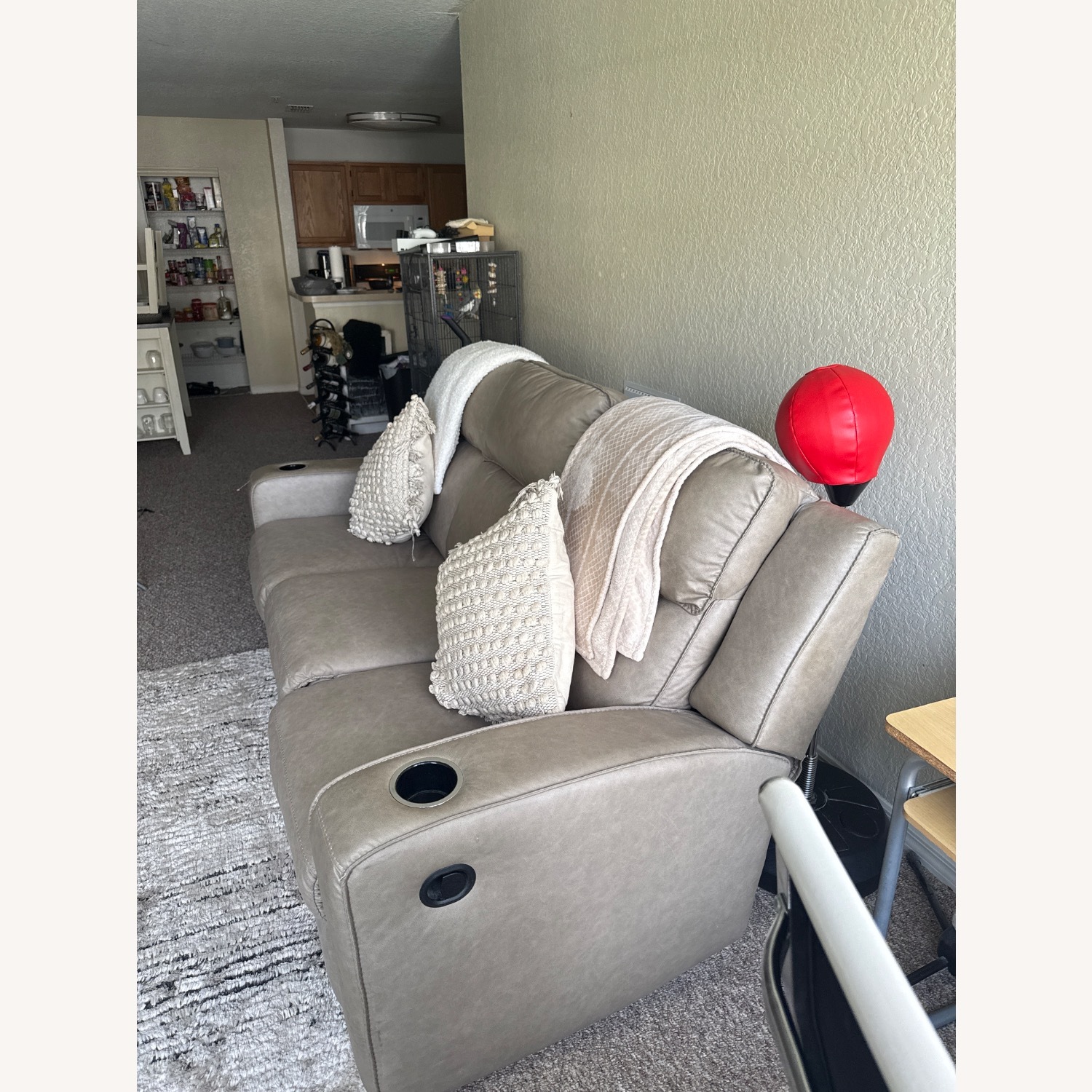 Vantage Fine Furniture Light Gray Loveseat - image-3