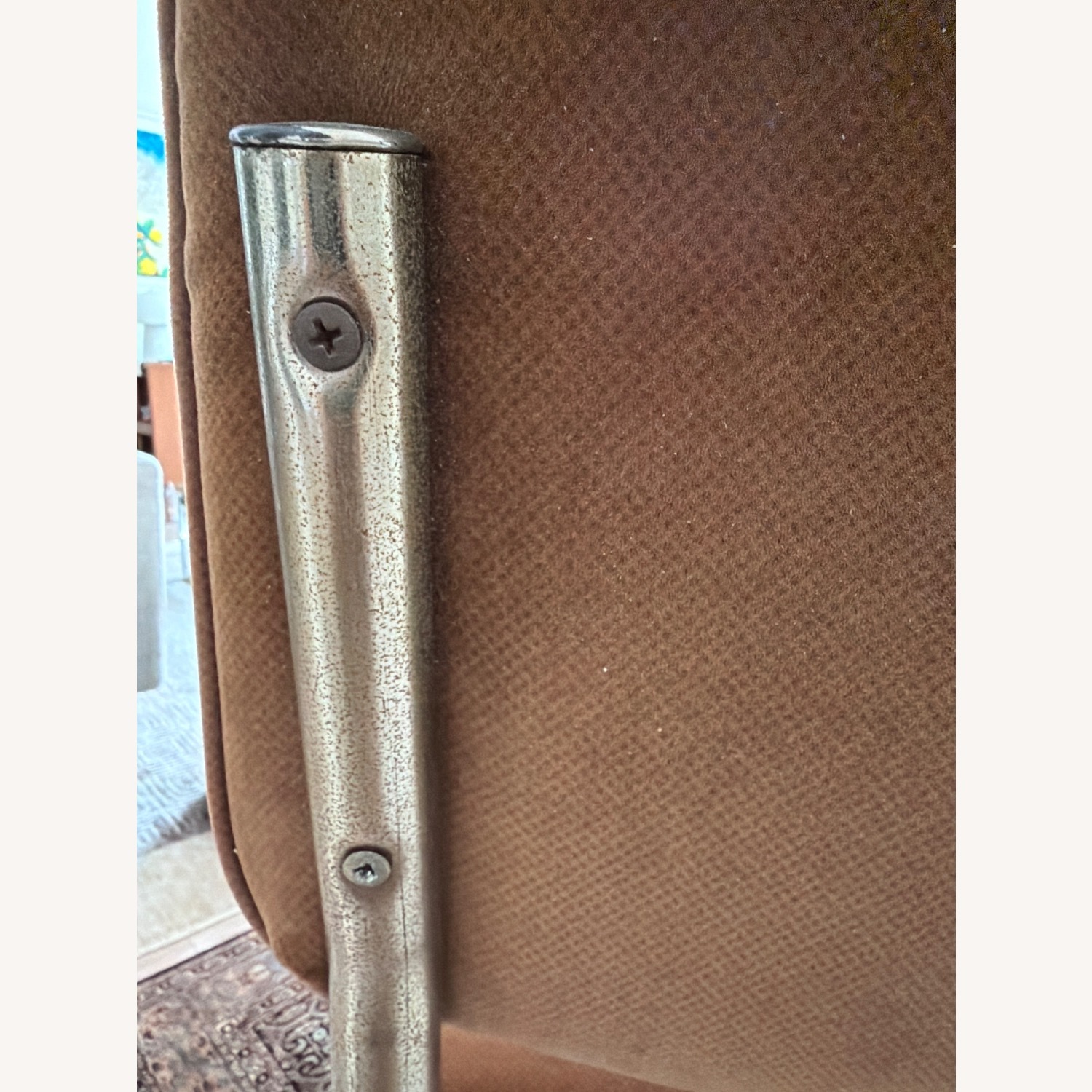 Light Brown Fabric Dining Chairs - image-4