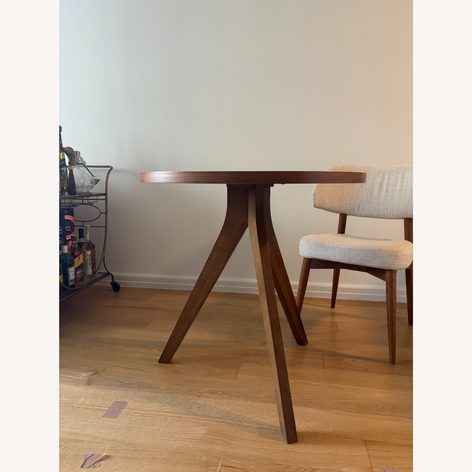 West Elm Tripod Dining Table Walnut  - image-3
