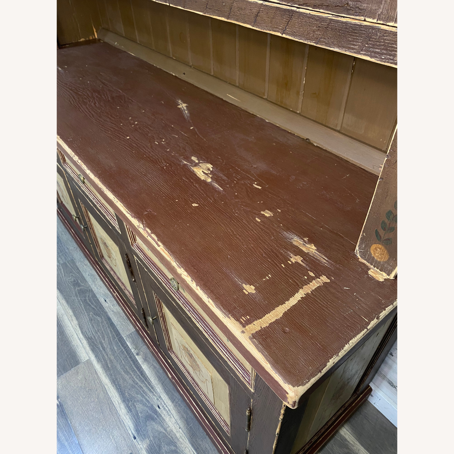 Large Antique European Country Hutch Imported - image-13