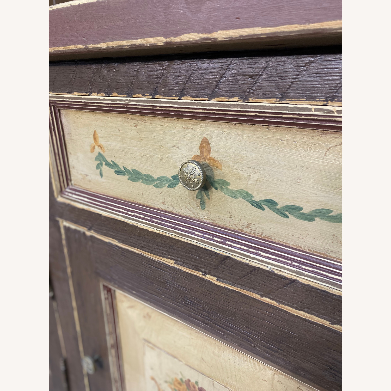 Large Antique European Country Hutch Imported - image-10