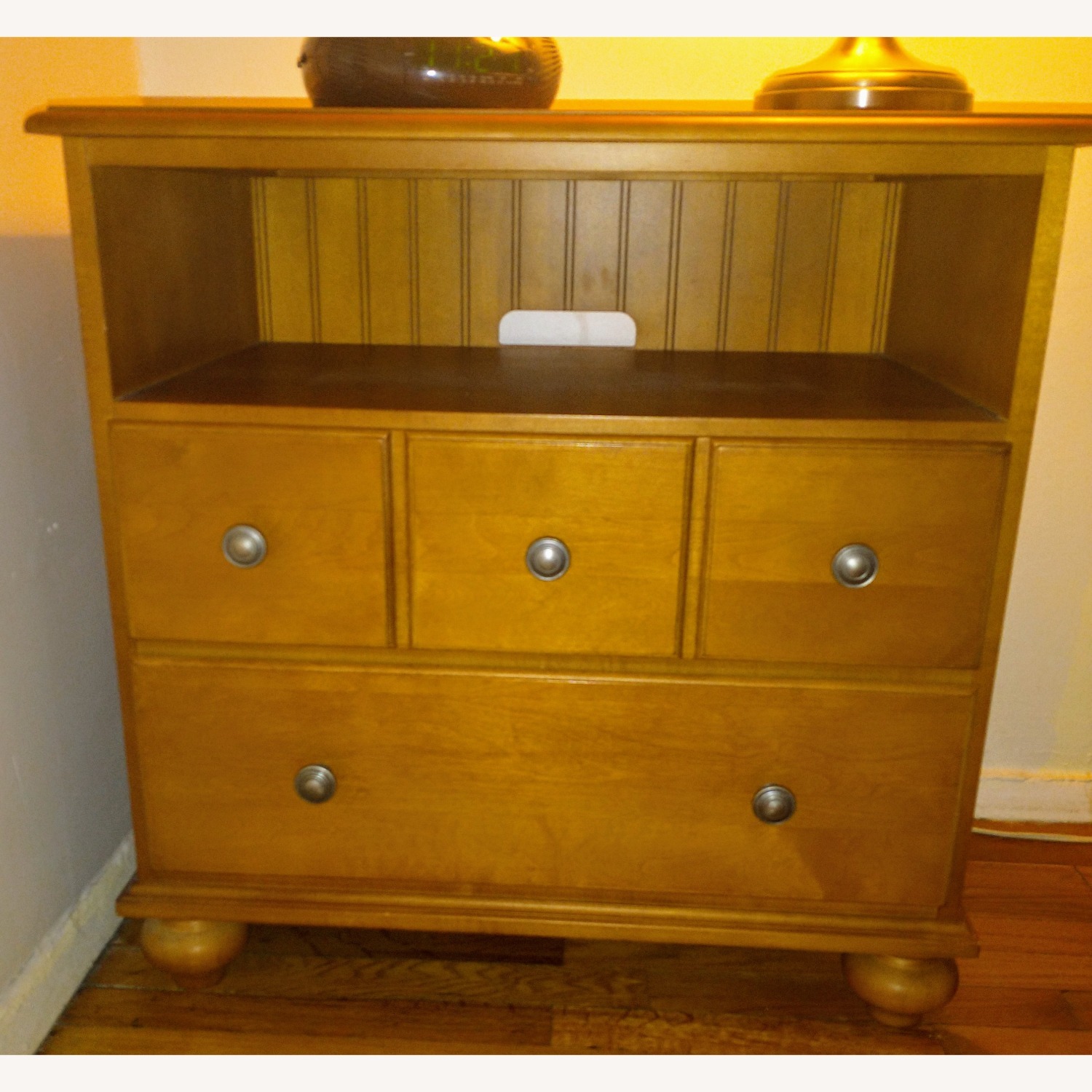 Ethan Allen Natural Wood Nightstand - image-1