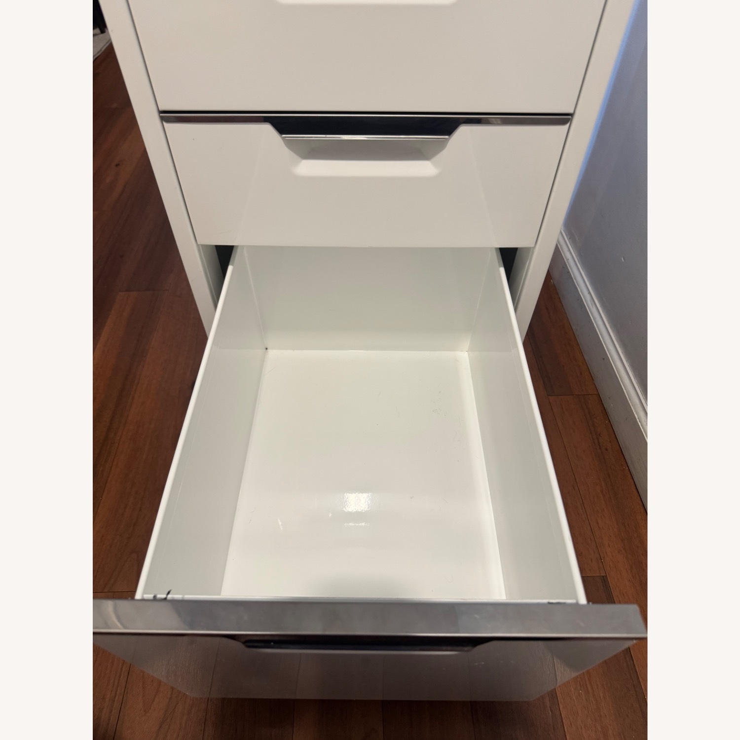 CB2 TPS White 3-Drawer Filing Cabinet - image-4