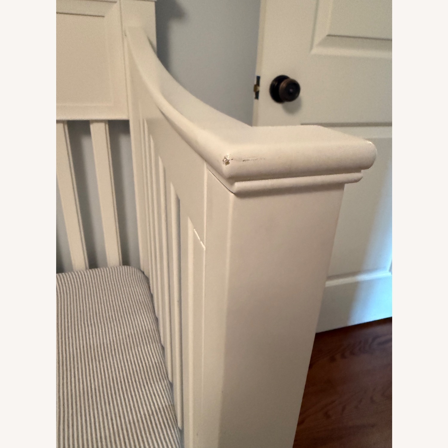 Pottery Barn Kids Larkin White Wood Crib - image-4