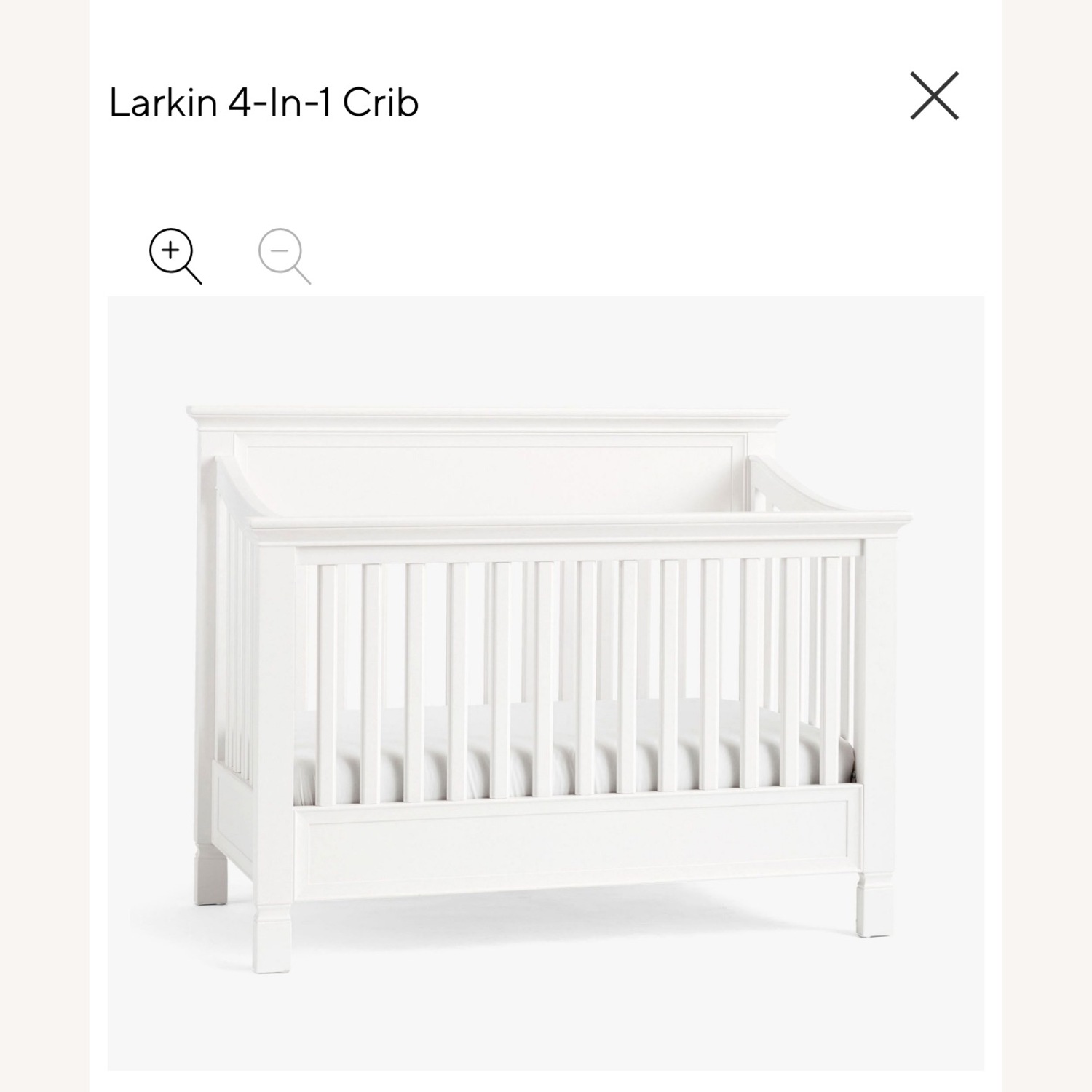 Pottery Barn Kids Larkin White Wood Crib - image-1