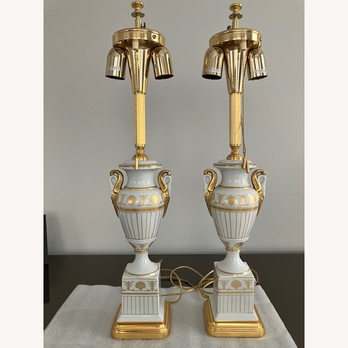Used Columbo Mobili Porcelain Table Lamps for sale on AptDeco