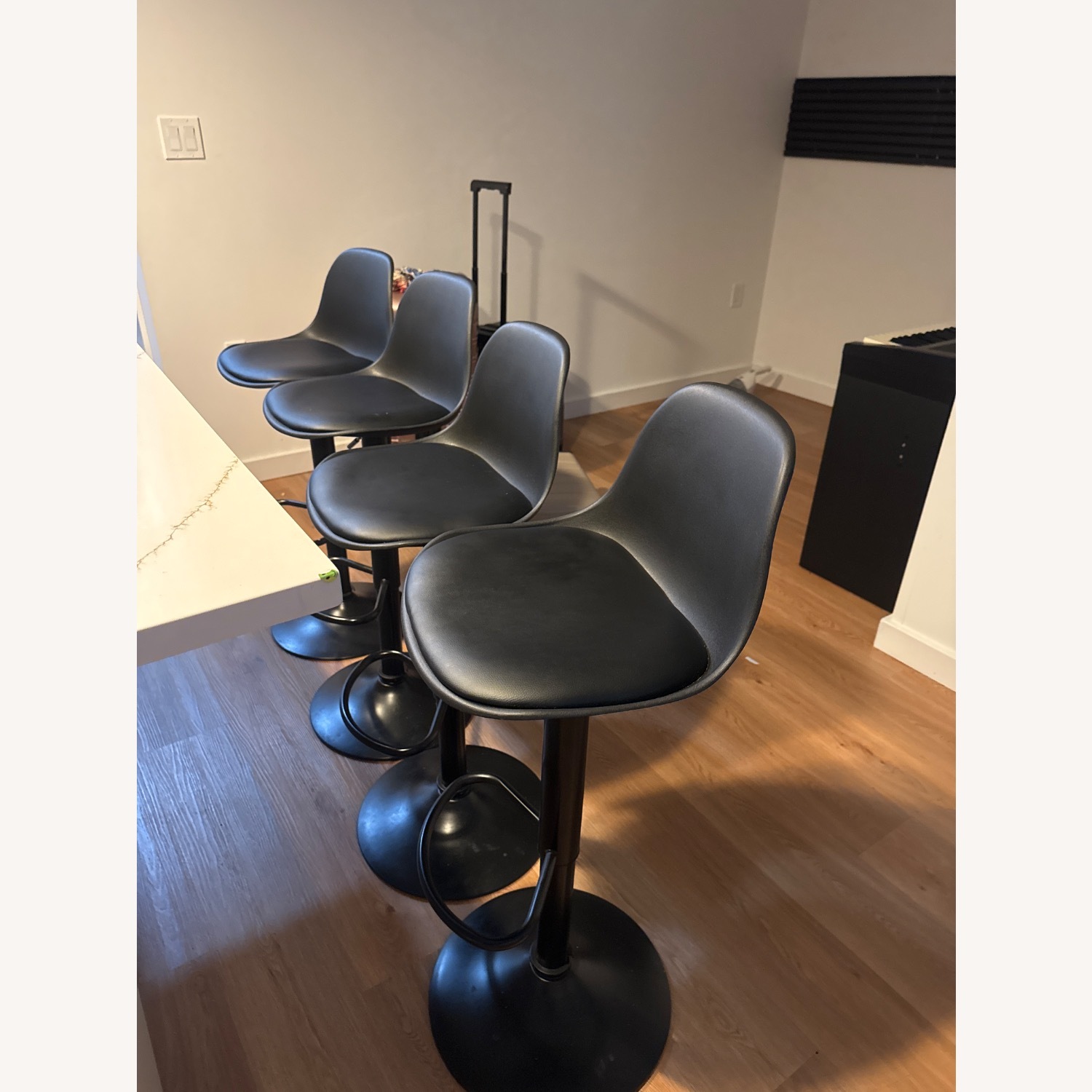 Nalupatio Black Modern Bar Stools - image-2