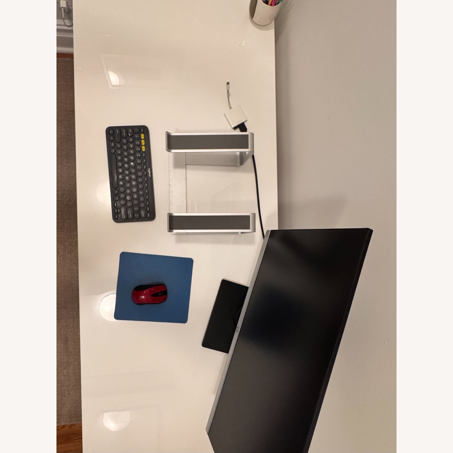 CB2 Stairway Modular Desk White Wood Desk - image-6