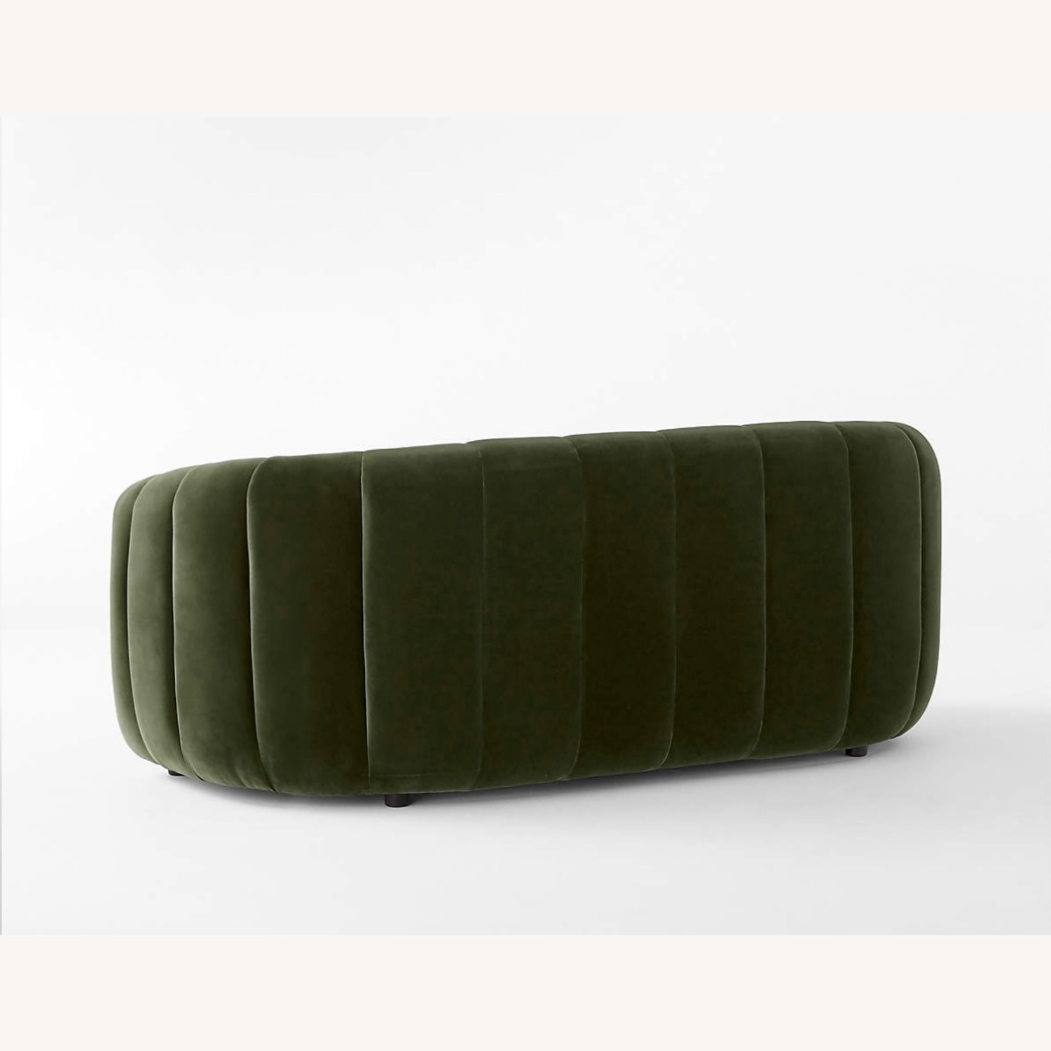 CB2 Fitz 72.5" Channeled Green Velvet Loveseat - image-14