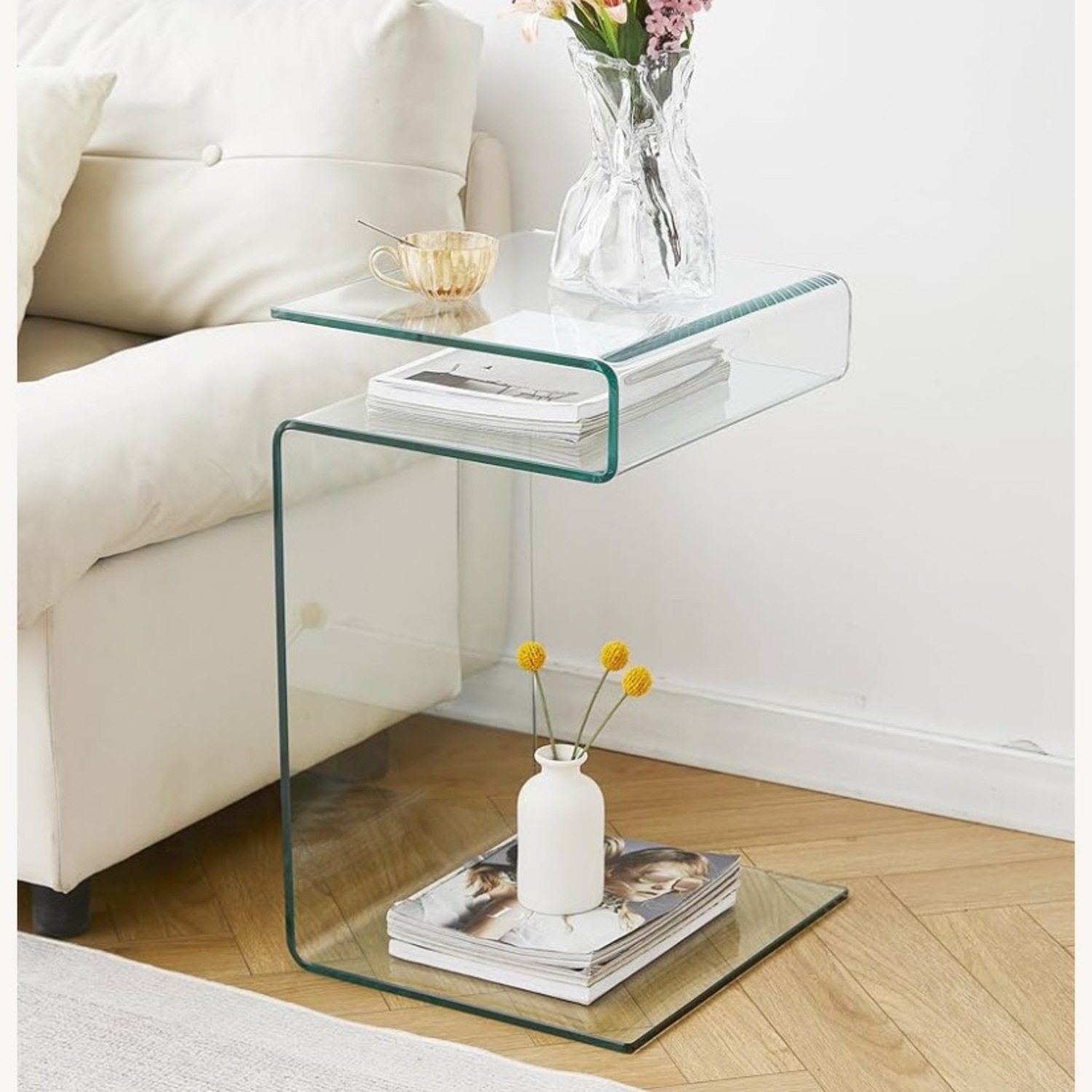 Acrylic Modern Side Table - image-1