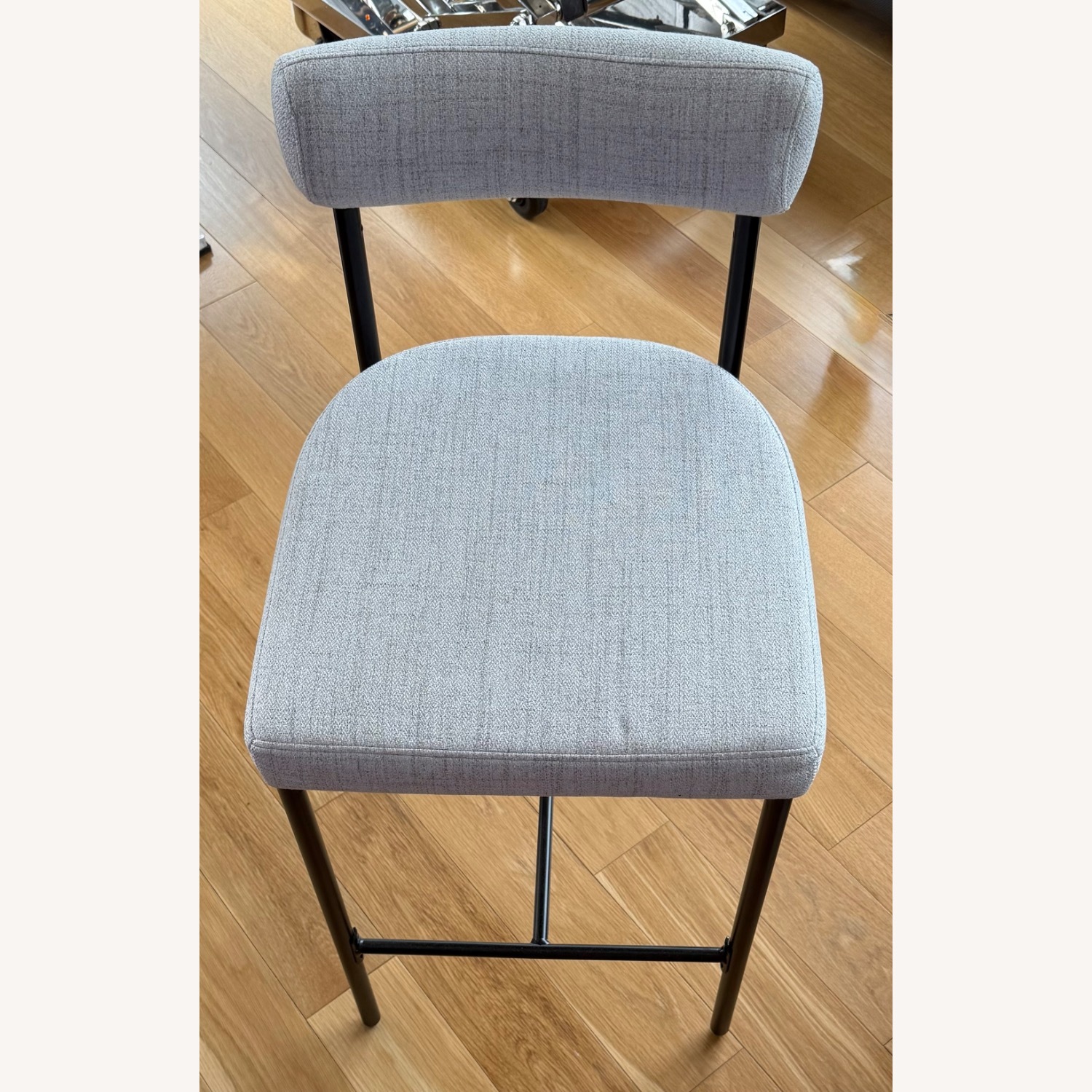 Nathan James Dahlia Counter Height Chair, Modern Barstool with Back Set Of 2 - image-9