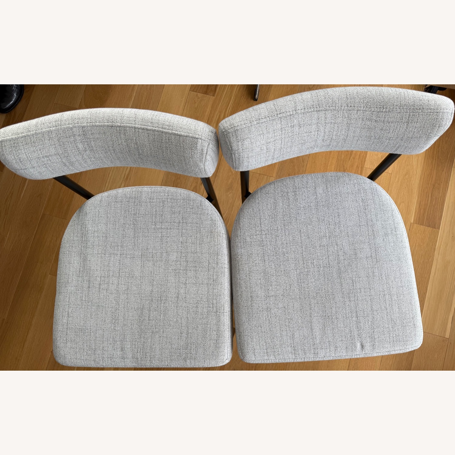 Nathan James Dahlia Counter Height Chair, Modern Barstool with Back Set Of 2 - image-7