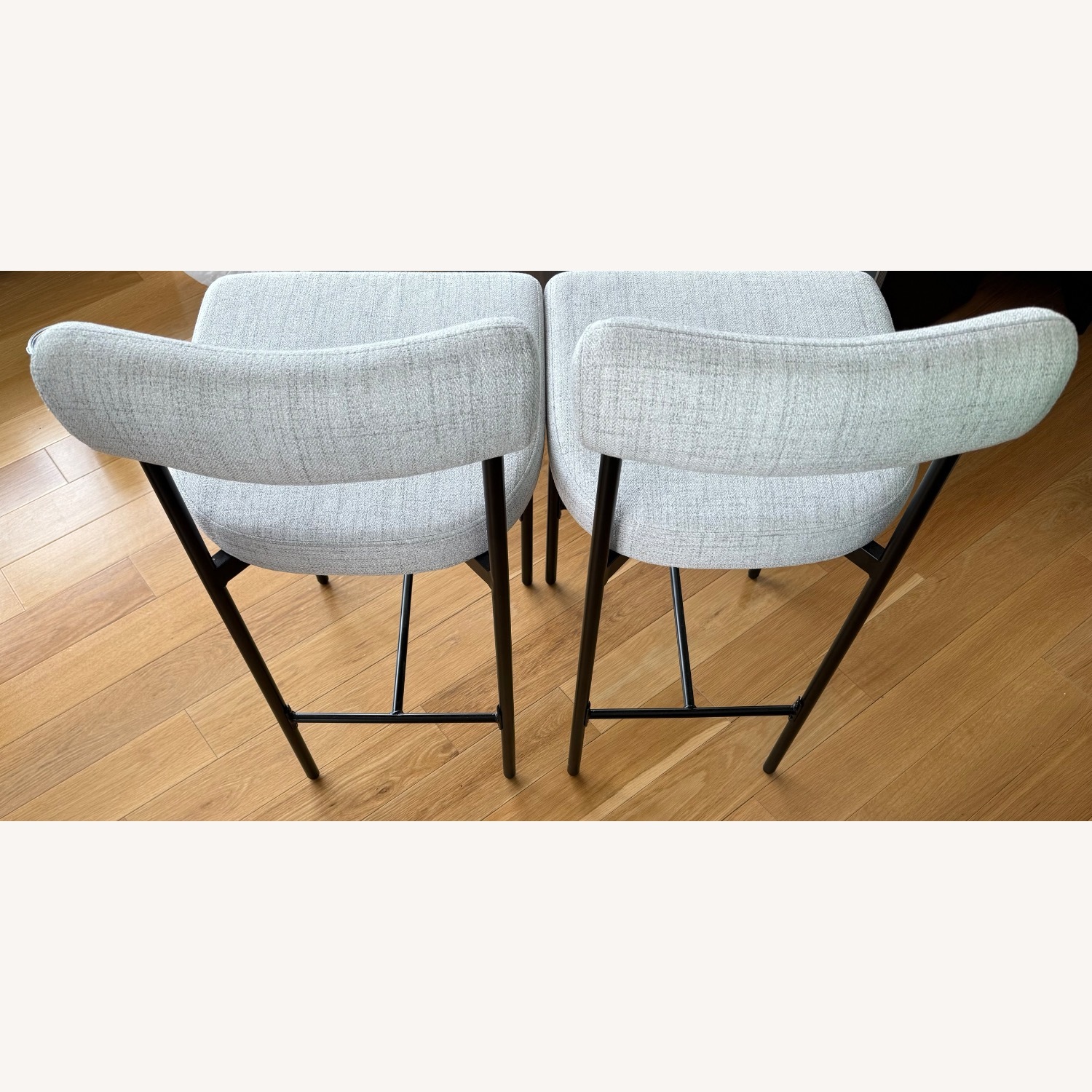 Nathan James Dahlia Counter Height Chair, Modern Barstool with Back Set Of 2 - image-10