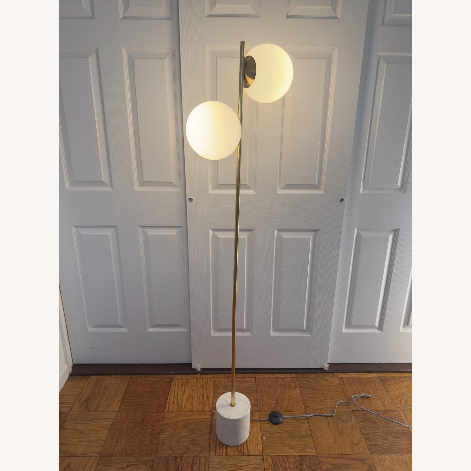 West Elm Sphere & Stem 2-Light Floor Lamp - image-1