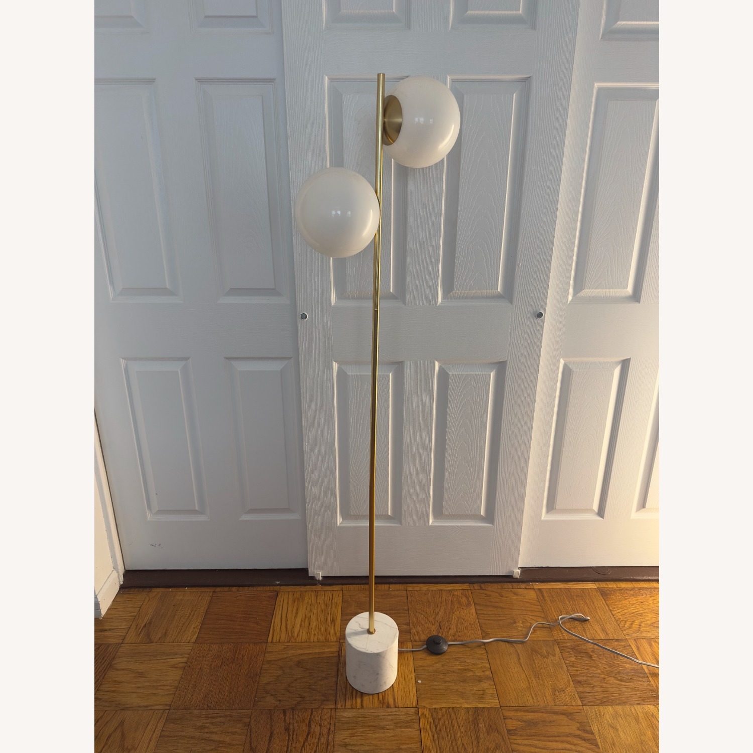 West Elm Sphere & Stem 2-Light Floor Lamp - image-2