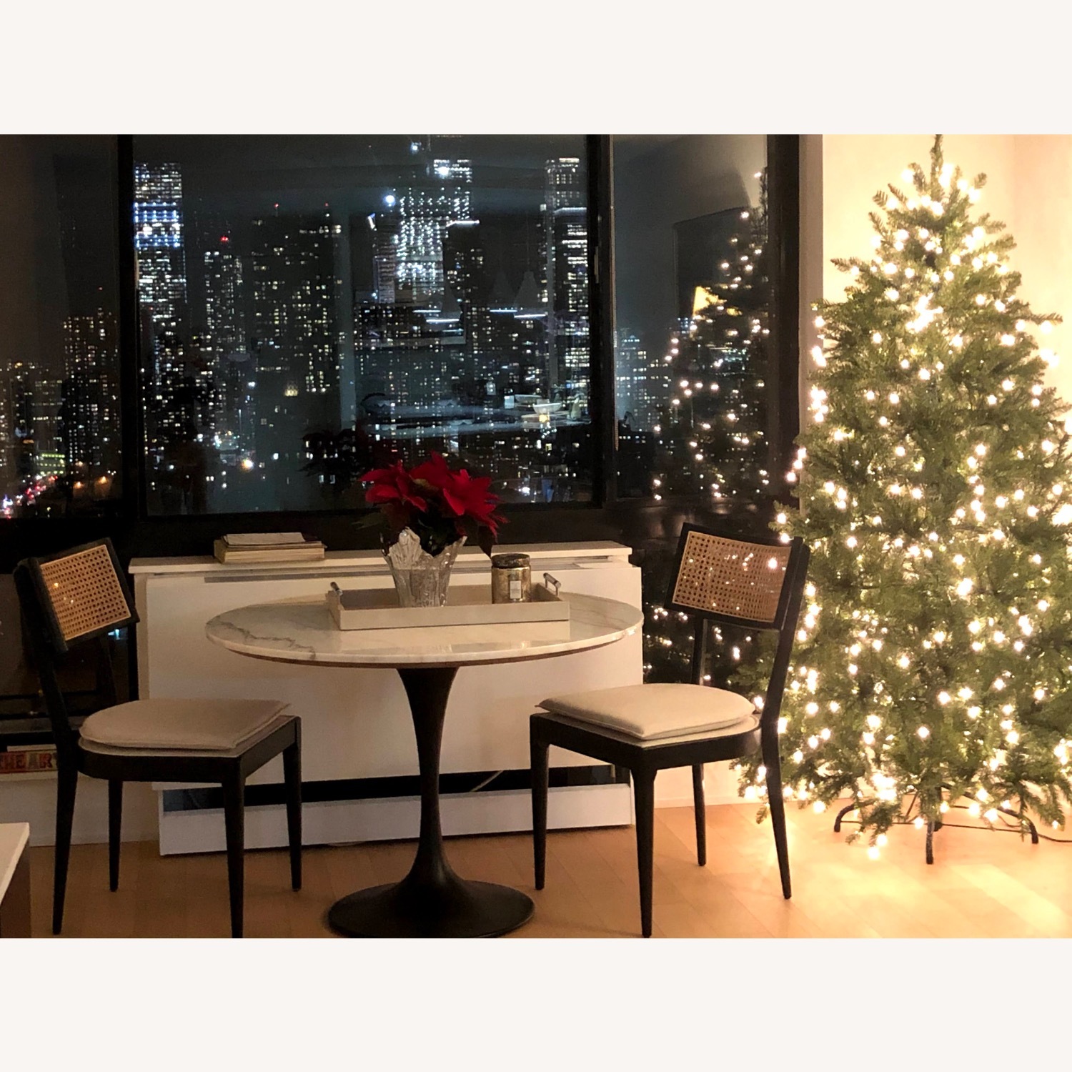 White Marble Dining Table - image-1