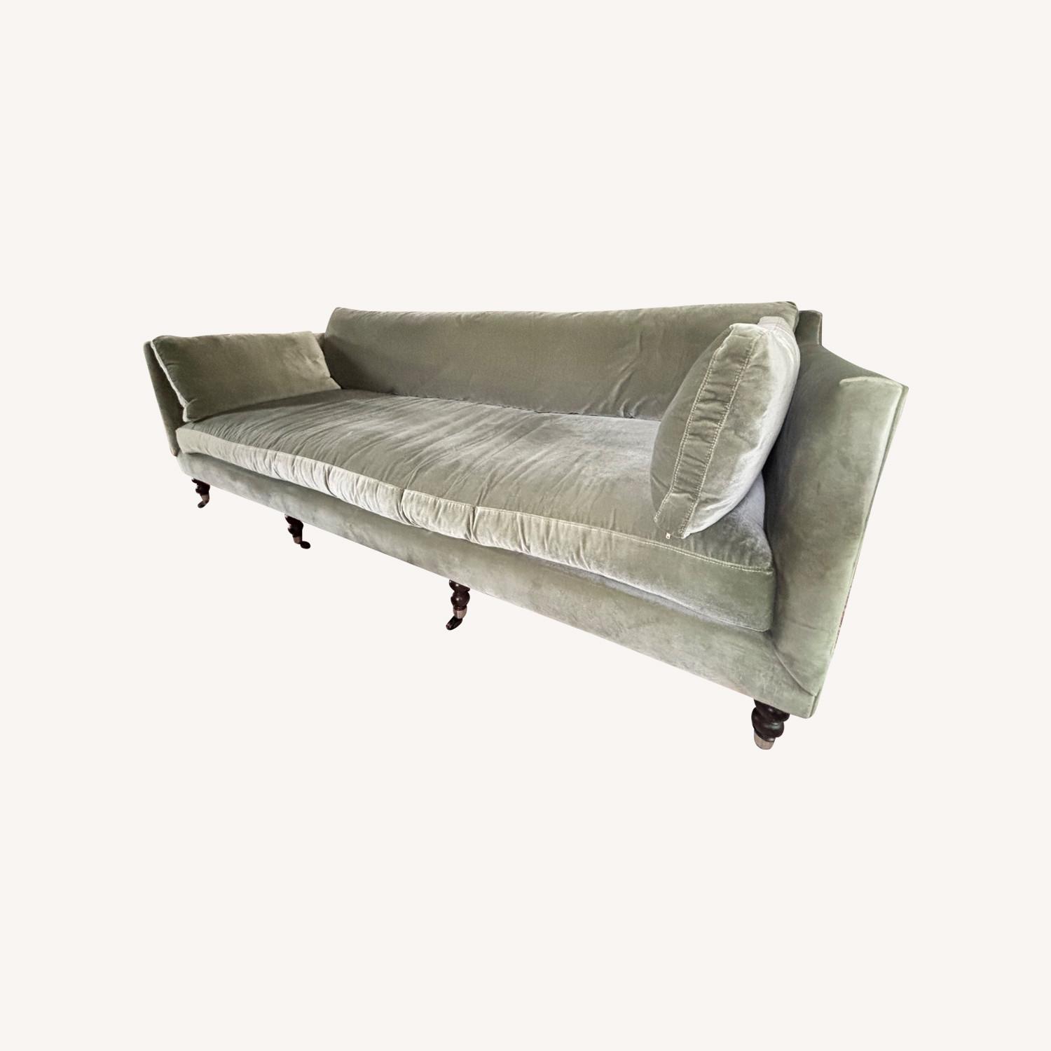 Lulu & Georgia Fabienne Green Velvet 3+ Seater Sofa - image-6