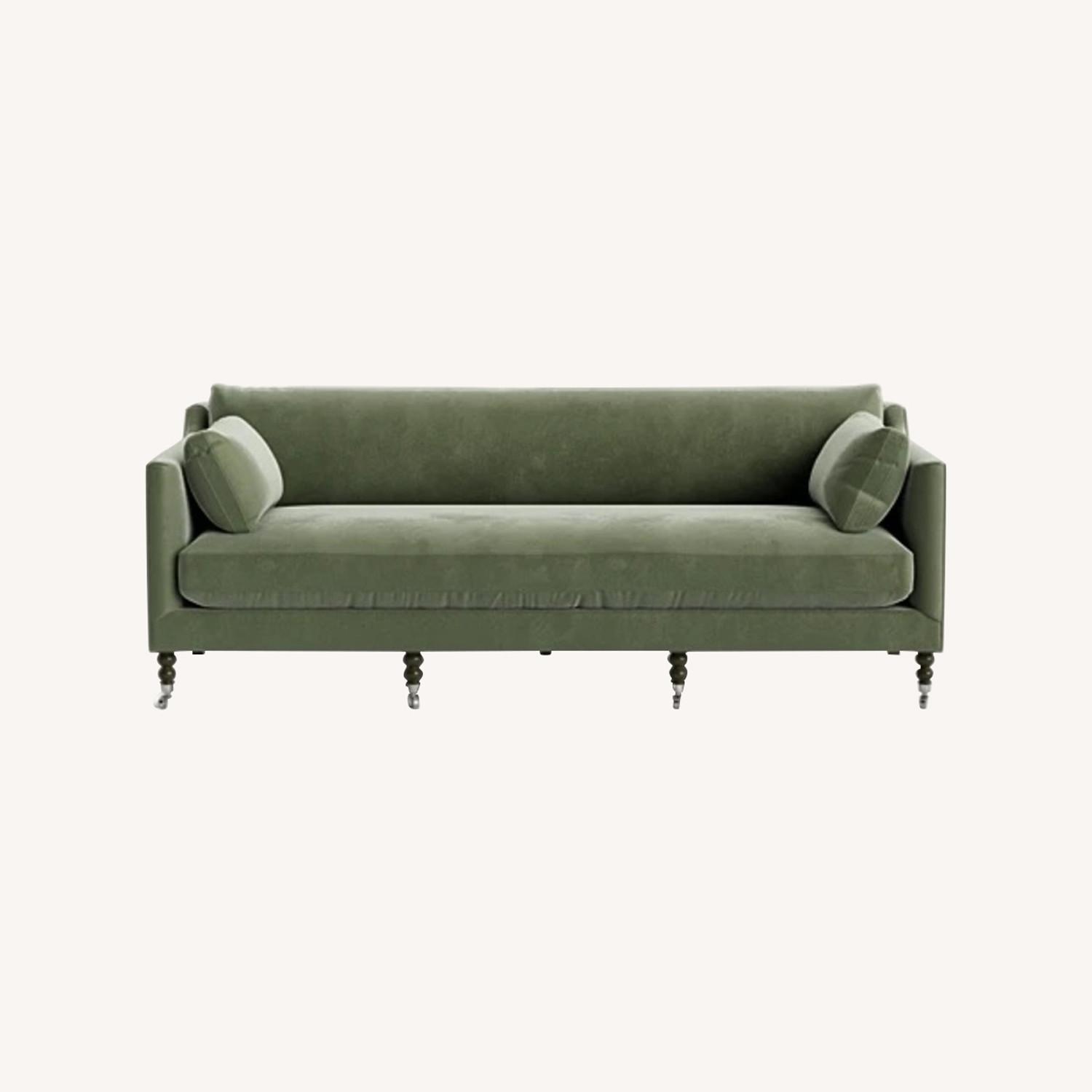 Lulu & Georgia Fabienne Green Velvet 3+ Seater Sofa - image-0