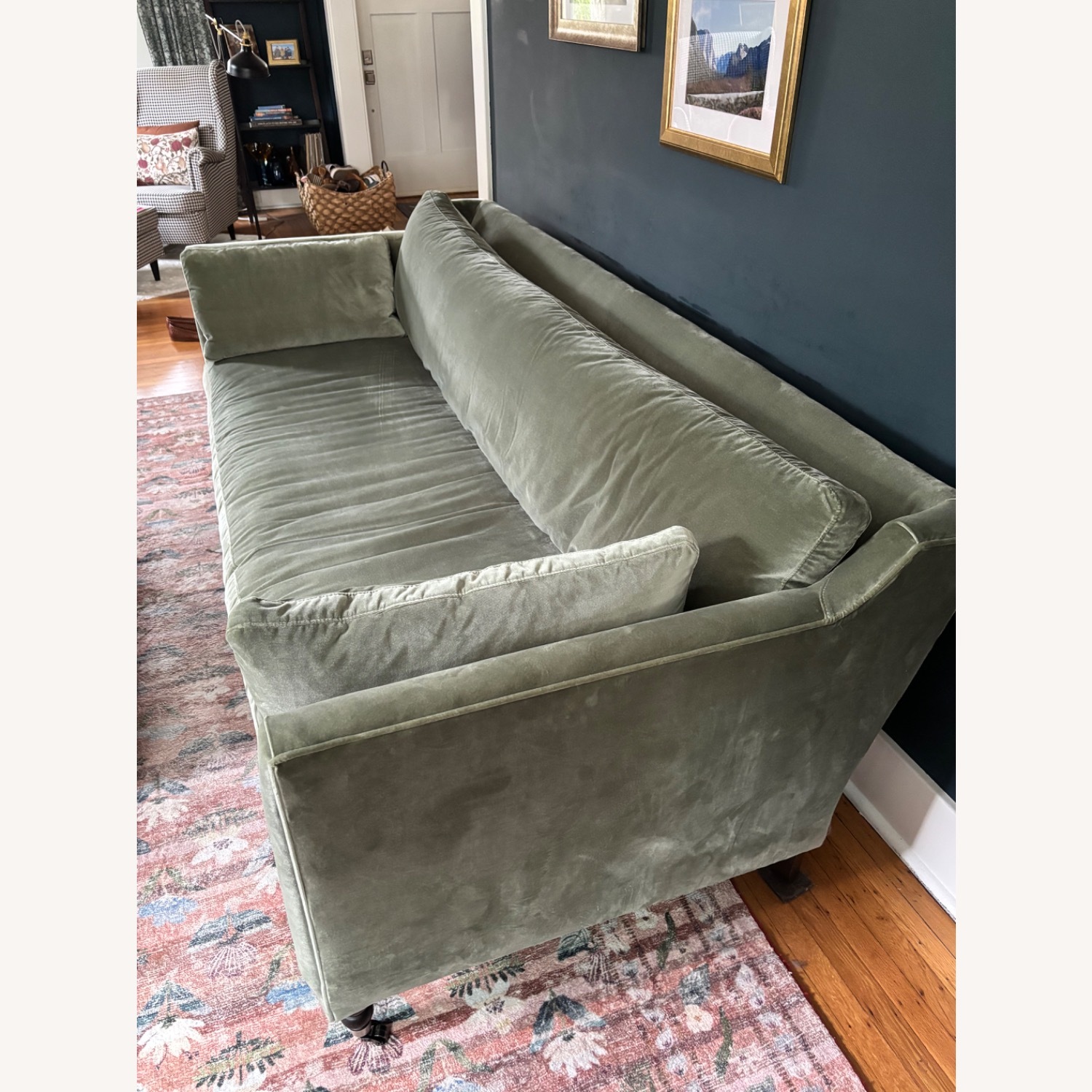 Lulu & Georgia Fabienne Green Velvet 3+ Seater Sofa - image-4