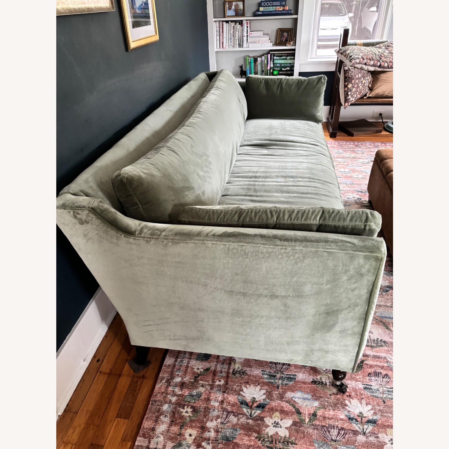 Lulu & Georgia Fabienne Green Velvet 3+ Seater Sofa - image-3