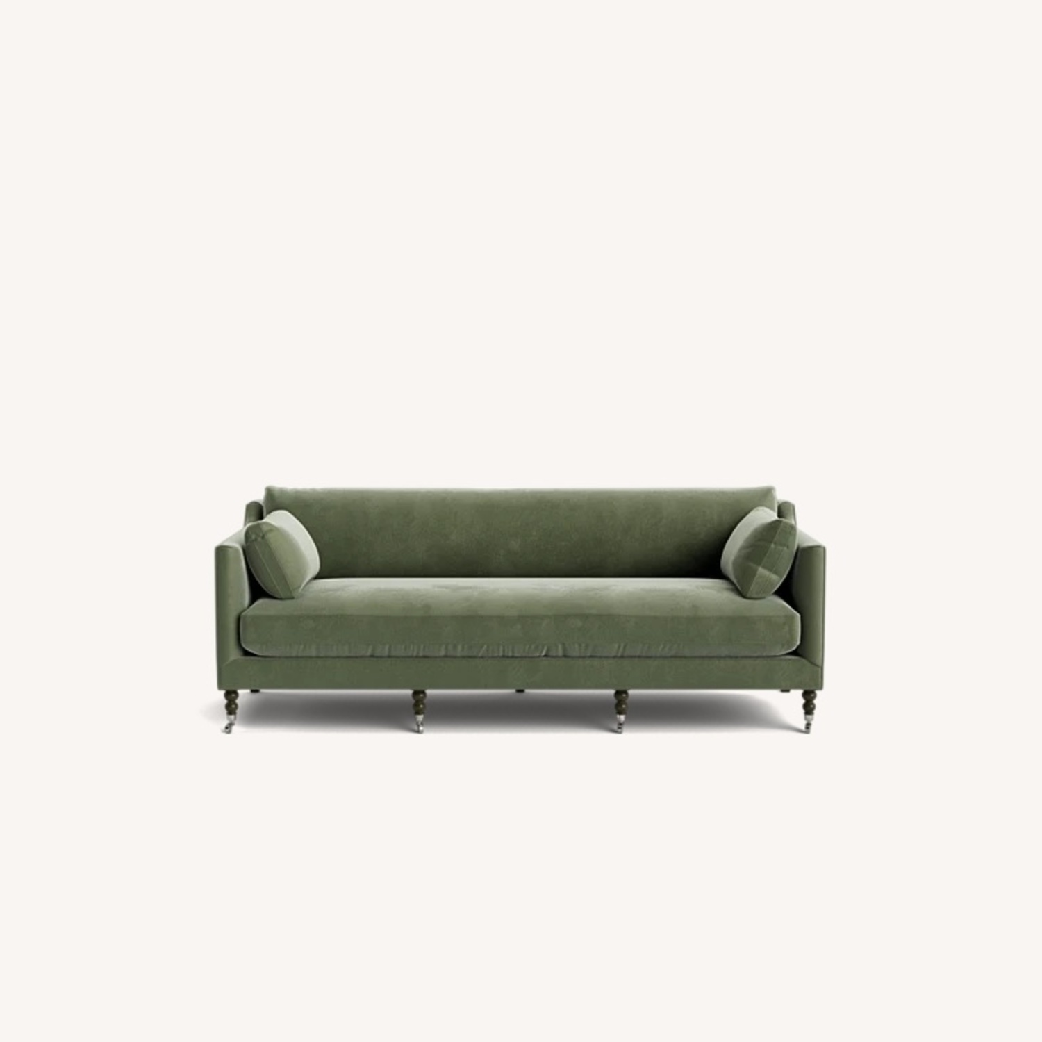 Lulu & Georgia Fabienne Green Velvet 3+ Seater Sofa - image-5