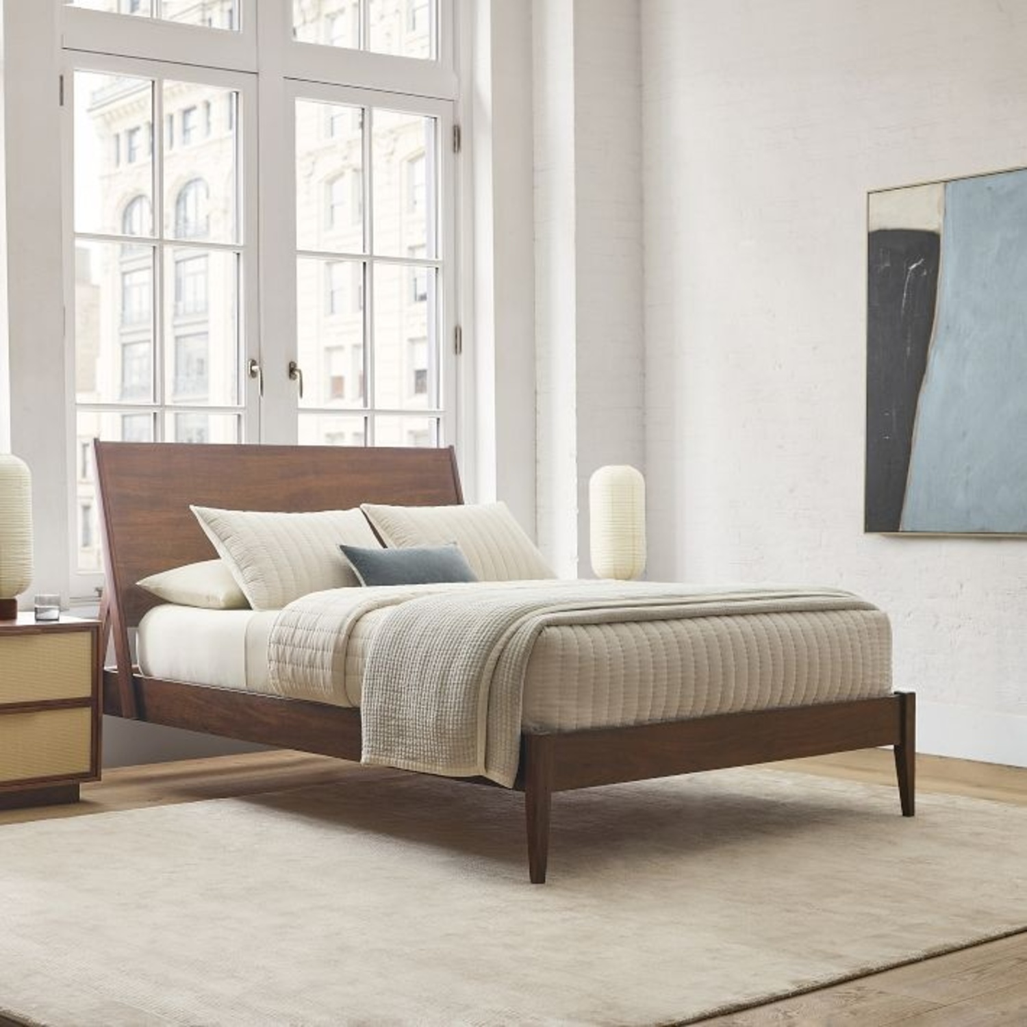 West Elm Wright Bed - image-1