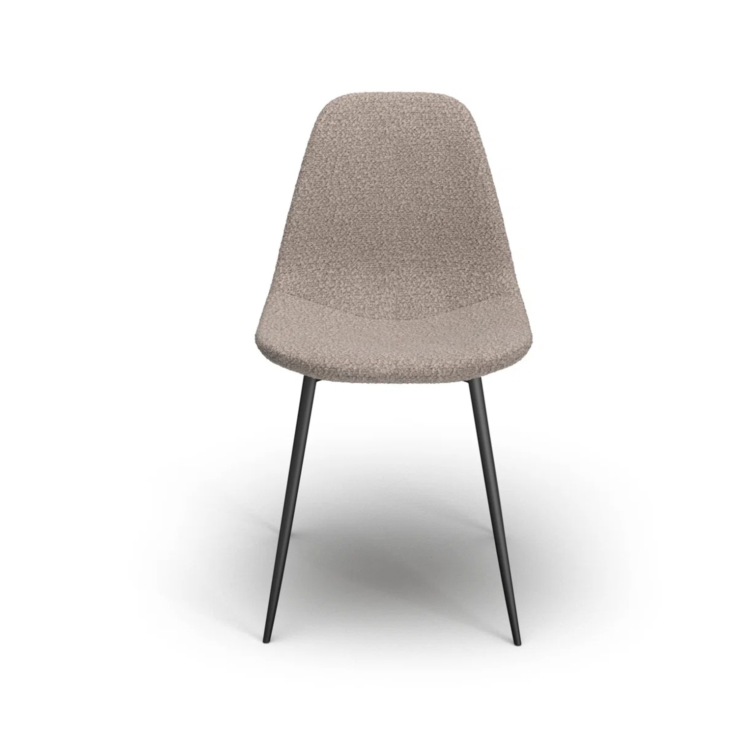 AllModern Kody Light Gray Boucle Dining Chairs - image-5