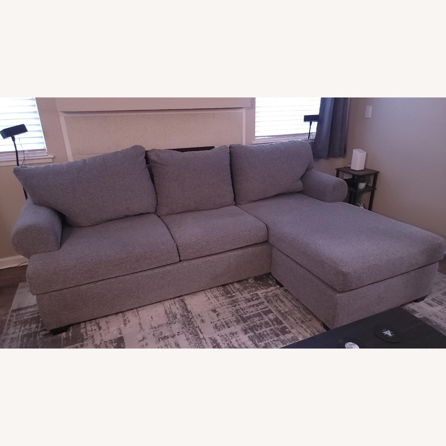 Hampstead Graphite Sofa With Reversible Chaise - image-6