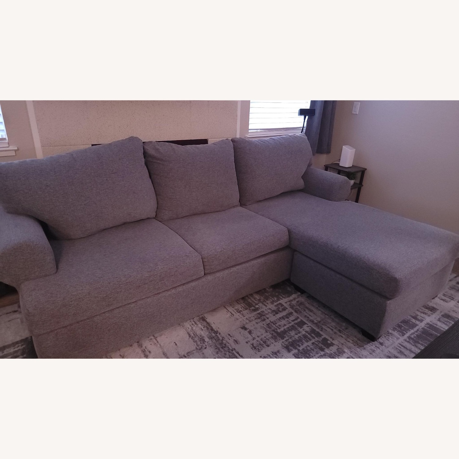 Hampstead Graphite Sofa With Reversible Chaise - image-5