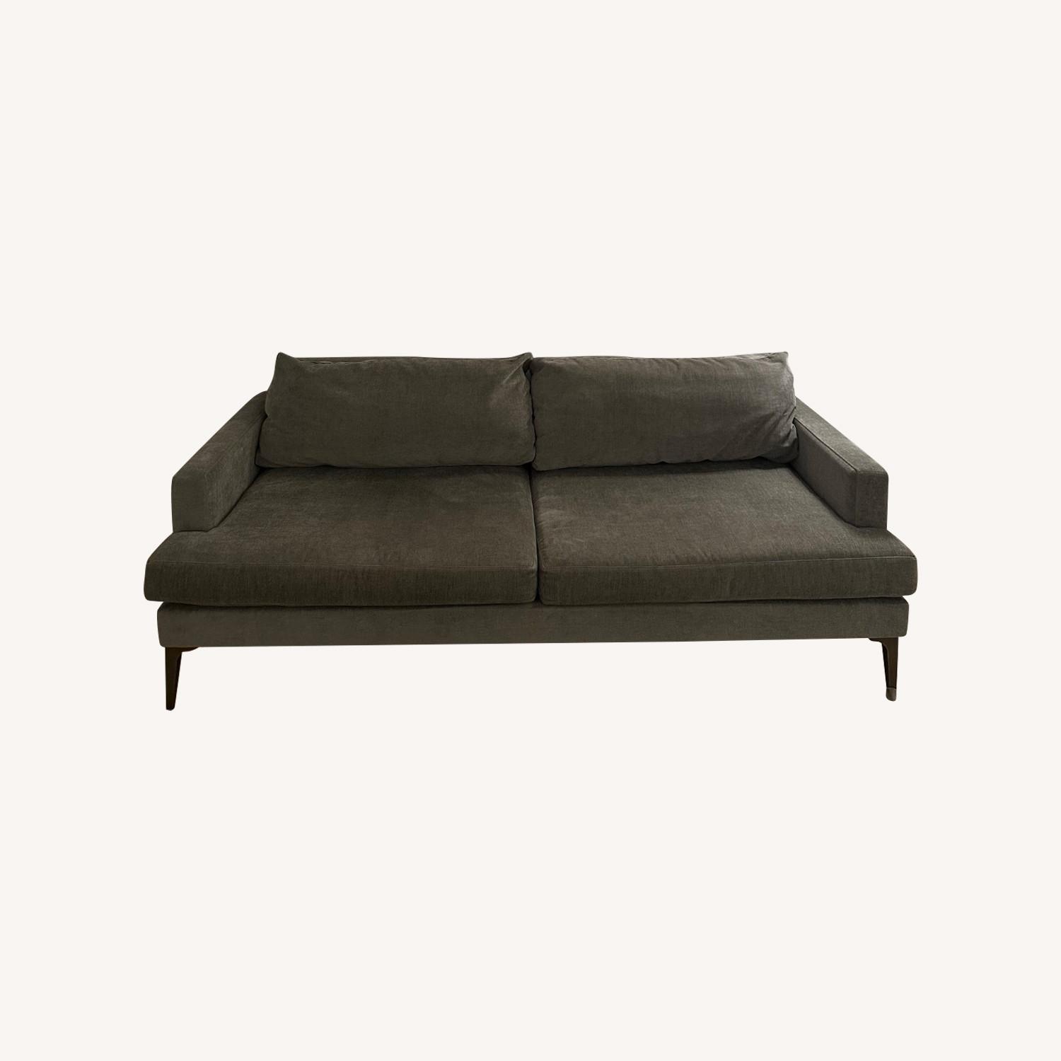 West Elm Light Gray Andes 2 Seater Sofa - image-0