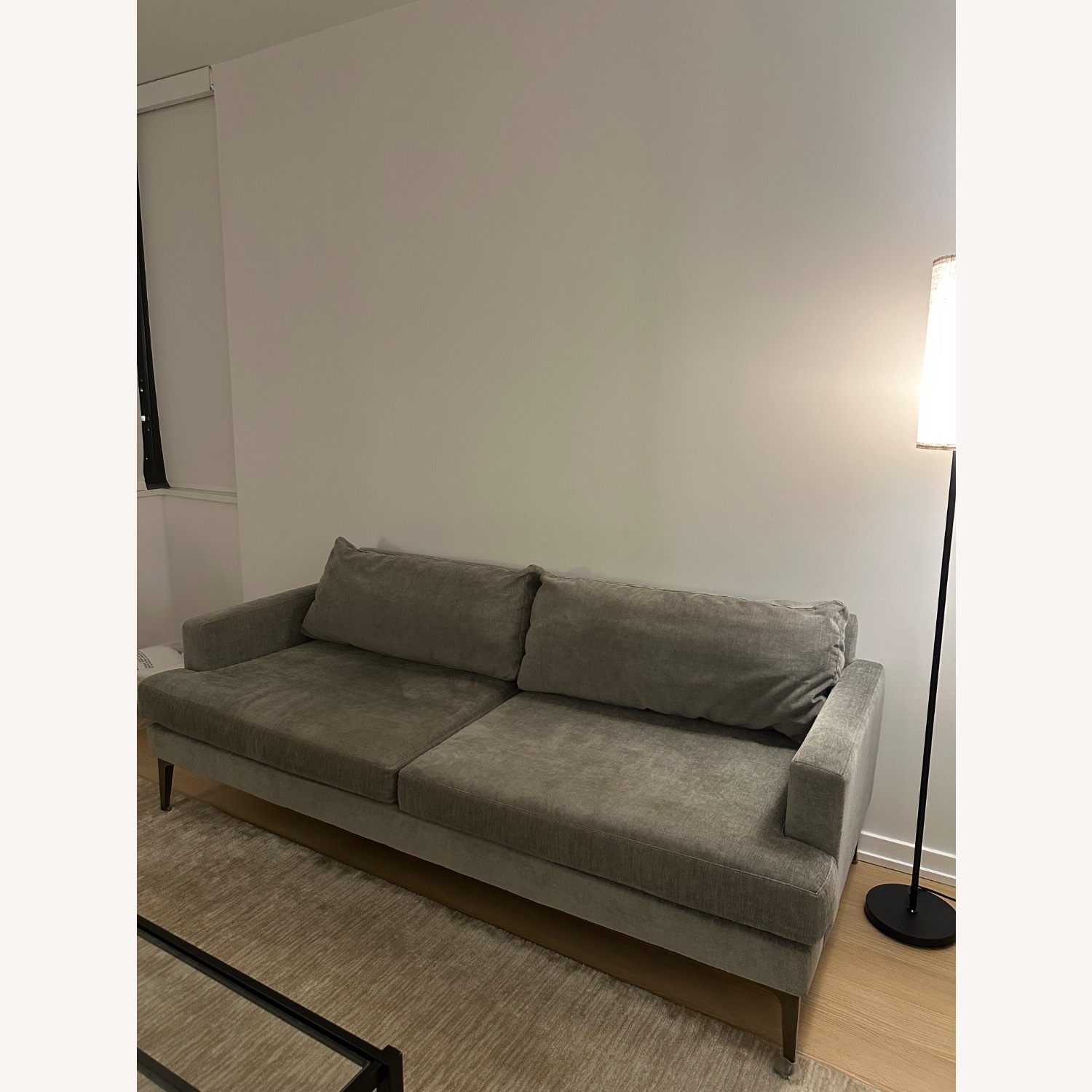 West Elm Light Gray Andes 2 Seater Sofa - image-3