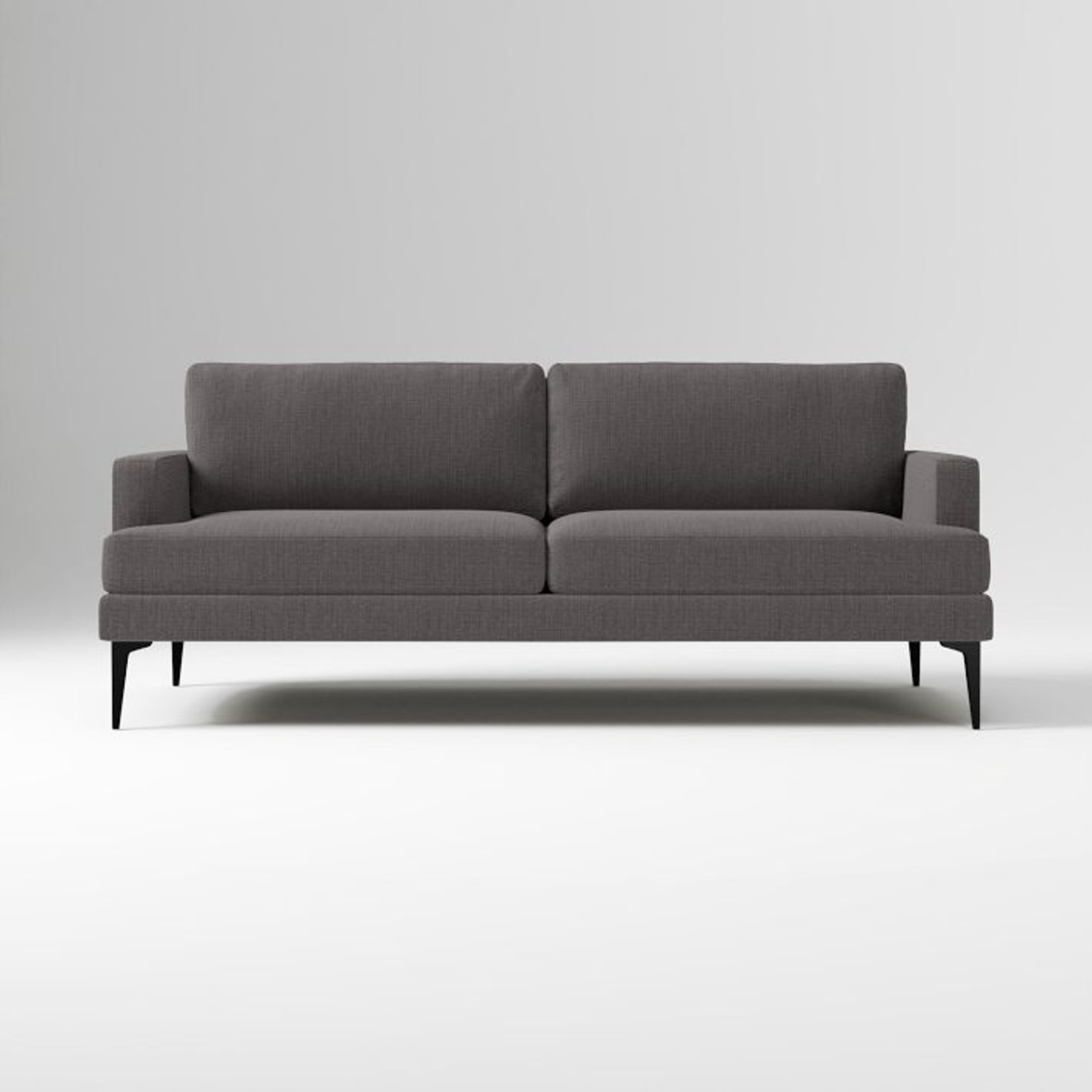 West Elm Light Gray Andes 2 Seater Sofa - image-4