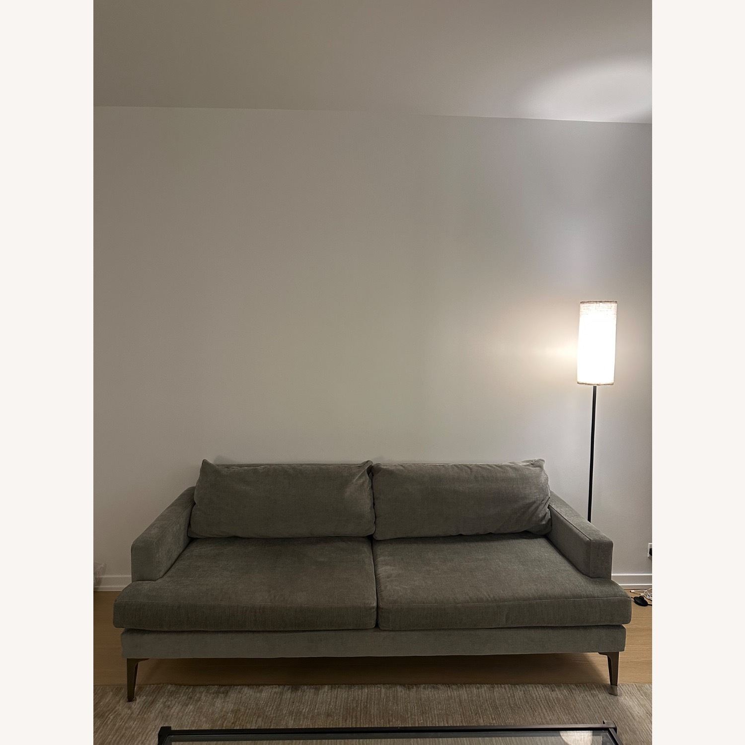 West Elm Light Gray Andes 2 Seater Sofa - image-2