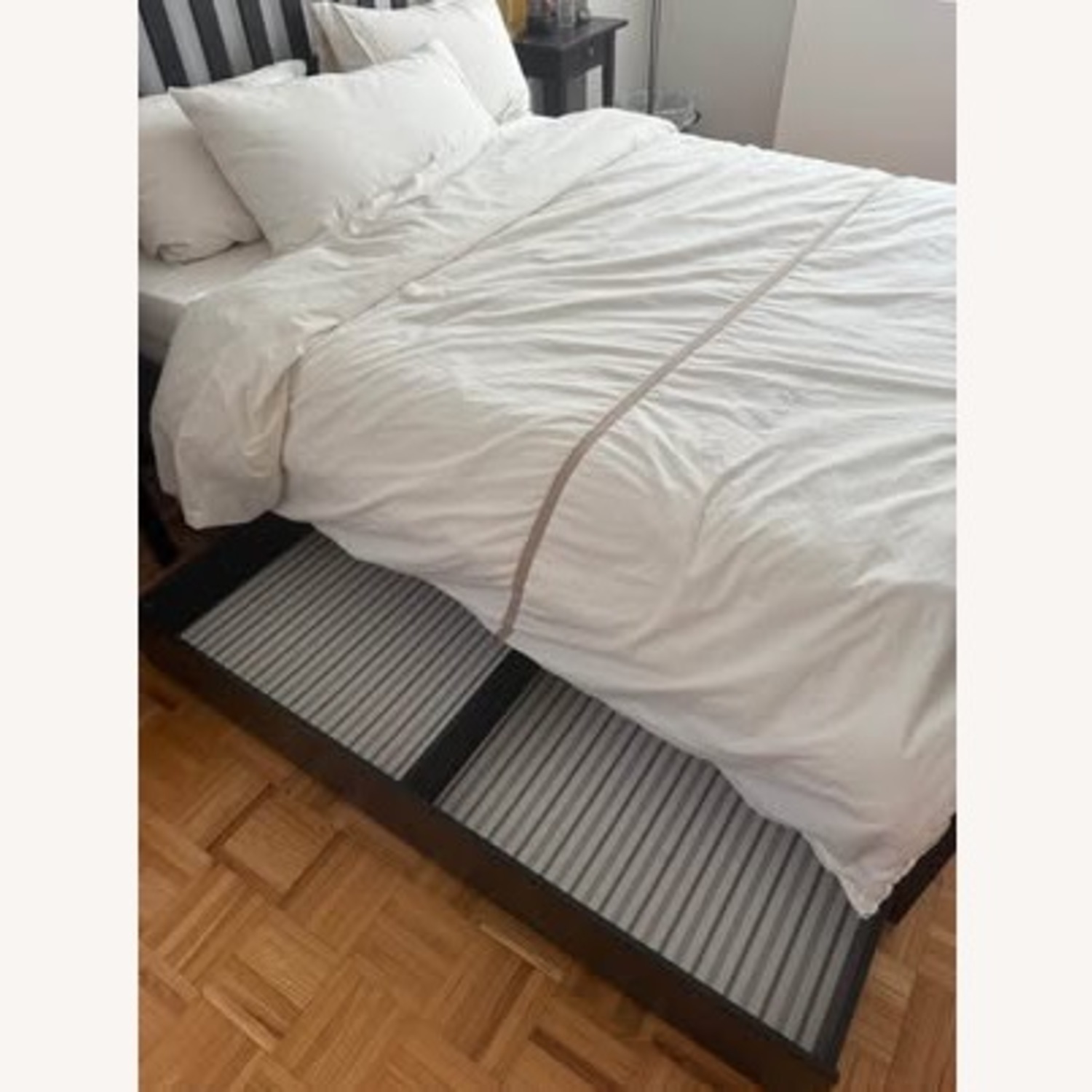 IKEA Black-Brown Queen Bed - image-2